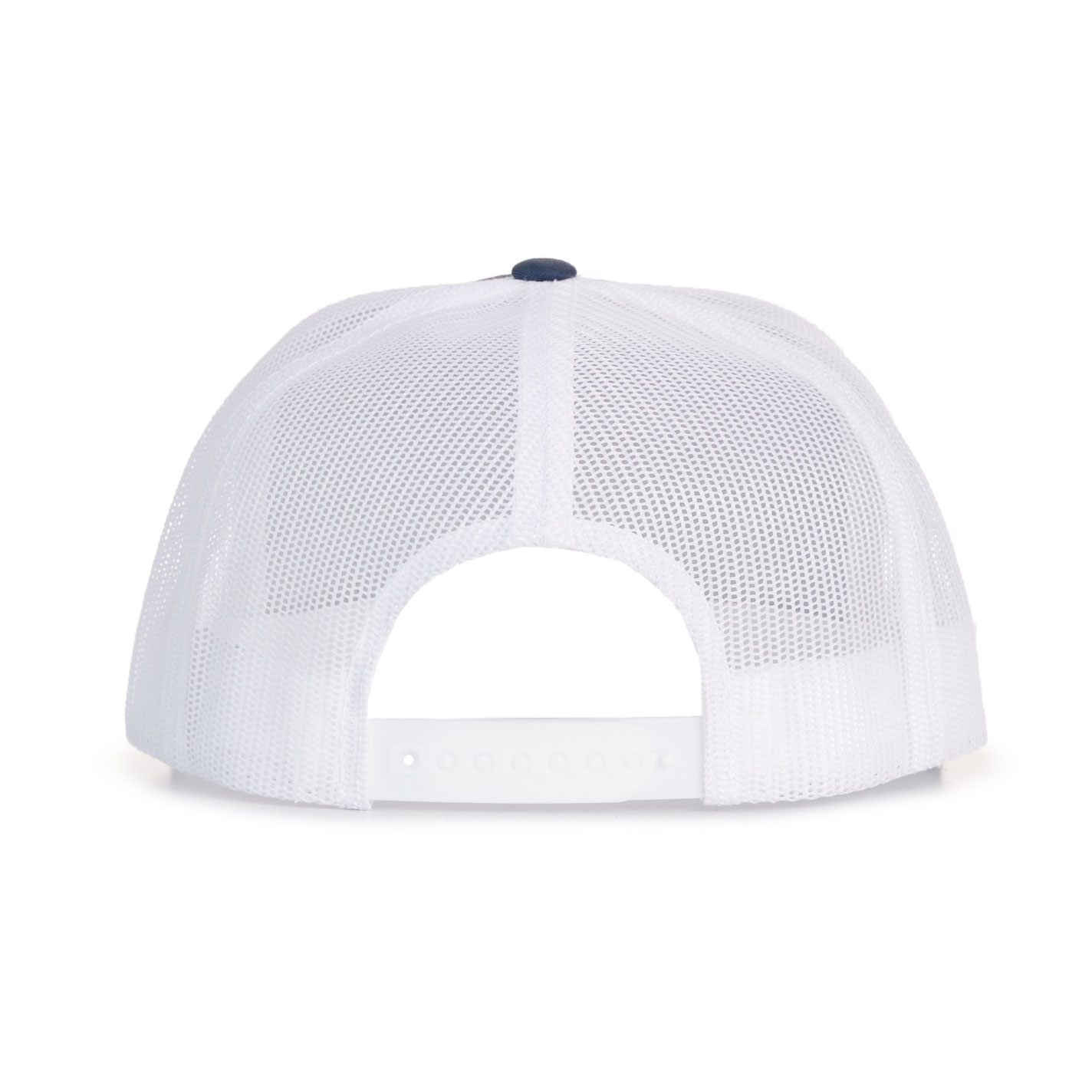 Stackin Bills Navy & White Retro Patch Flat Bill Cap - Image 1