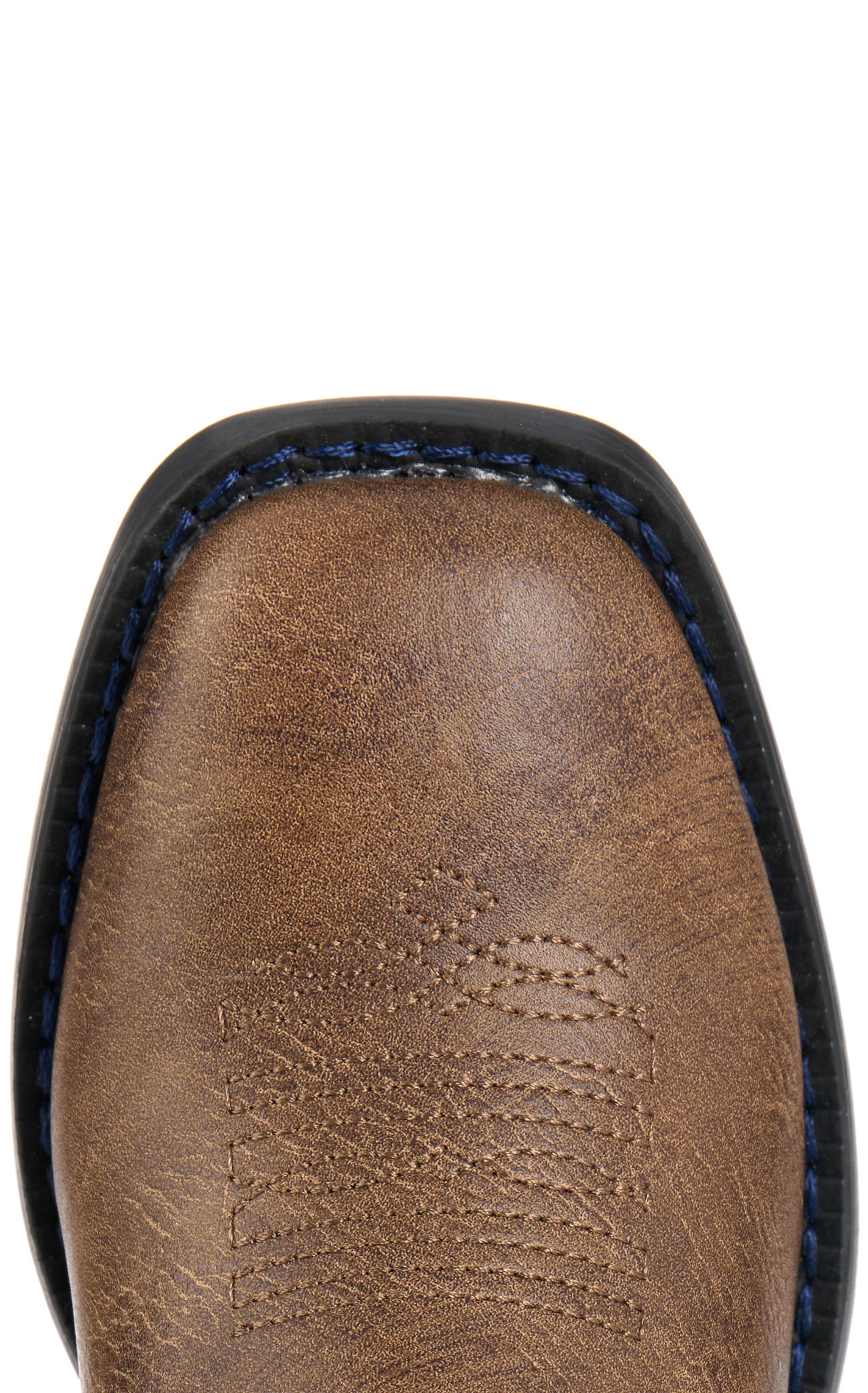 Roper Boys' Spidie Blue and Brown Light Up Square Toe Cowboy Boots - Image 1