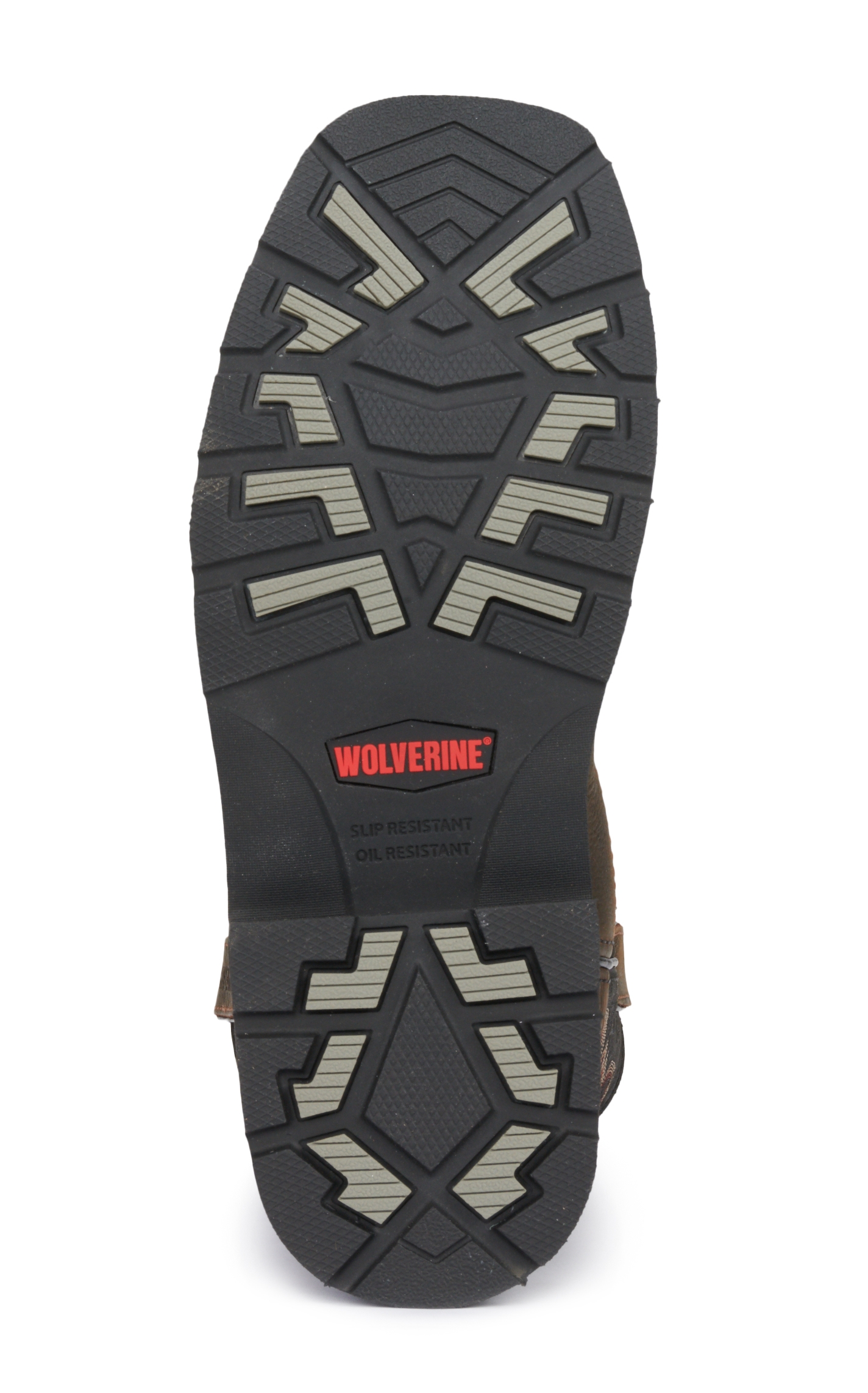 Wolverine Men's Rancher Dark Brown and Black Waterproof Wide Square Toe Wellington Work Boots - Image 1