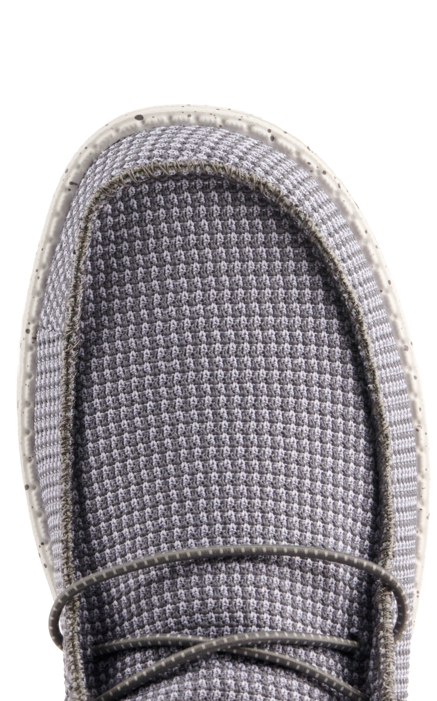 Hey Dude Men's Wally Sport Gray Mesh Lace Up Casual Shoes - Image 1