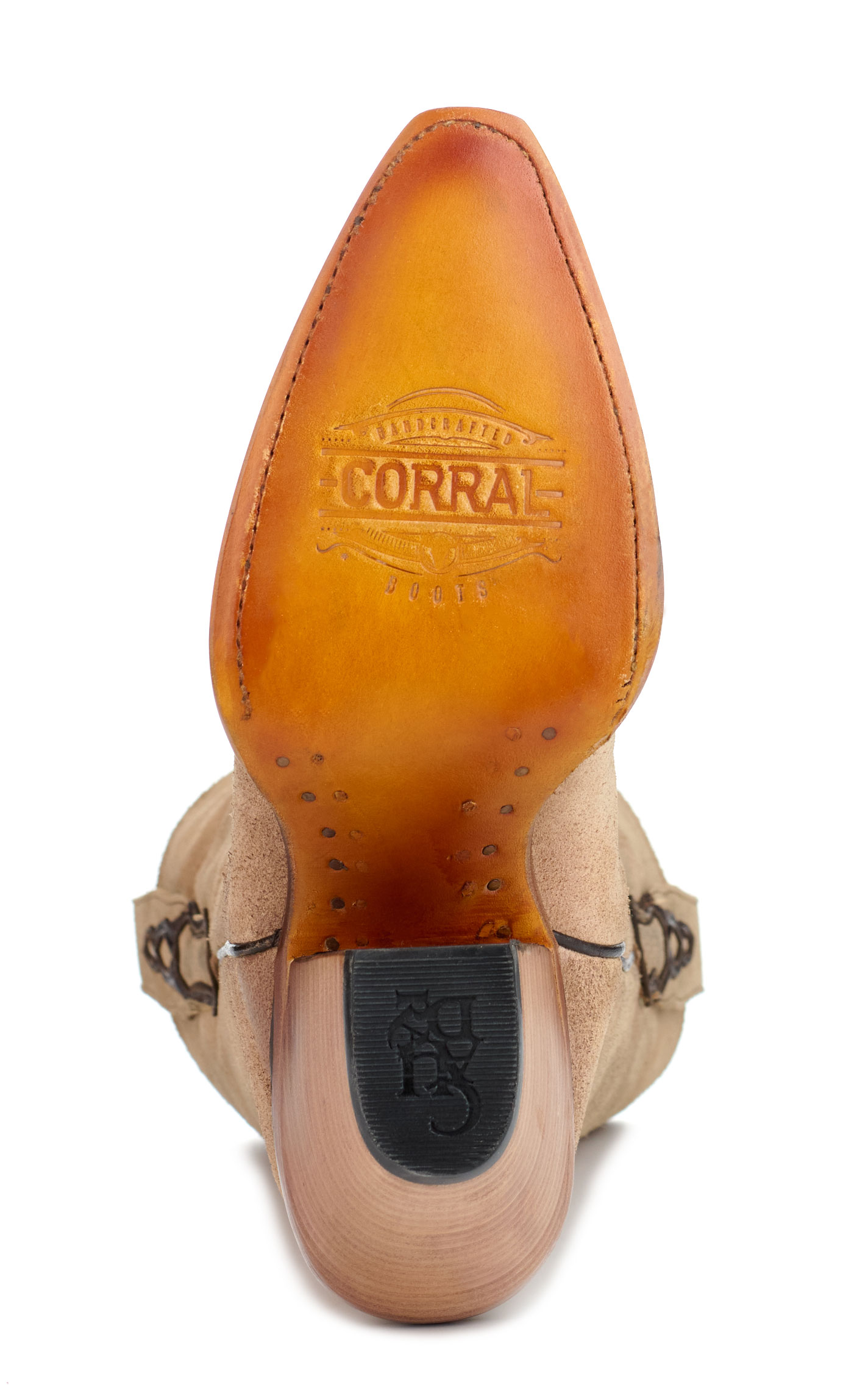 Corral Women's Distressed Sand Pointed Toe Cowboy Boots - Image 1