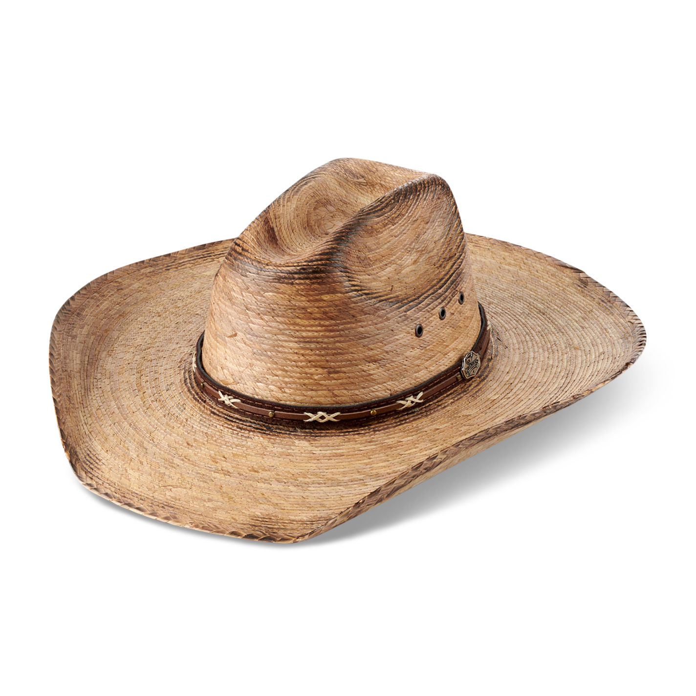 Cavender's Kids Ponderosa Palm Cattleman Crown Western Hat - Image 1