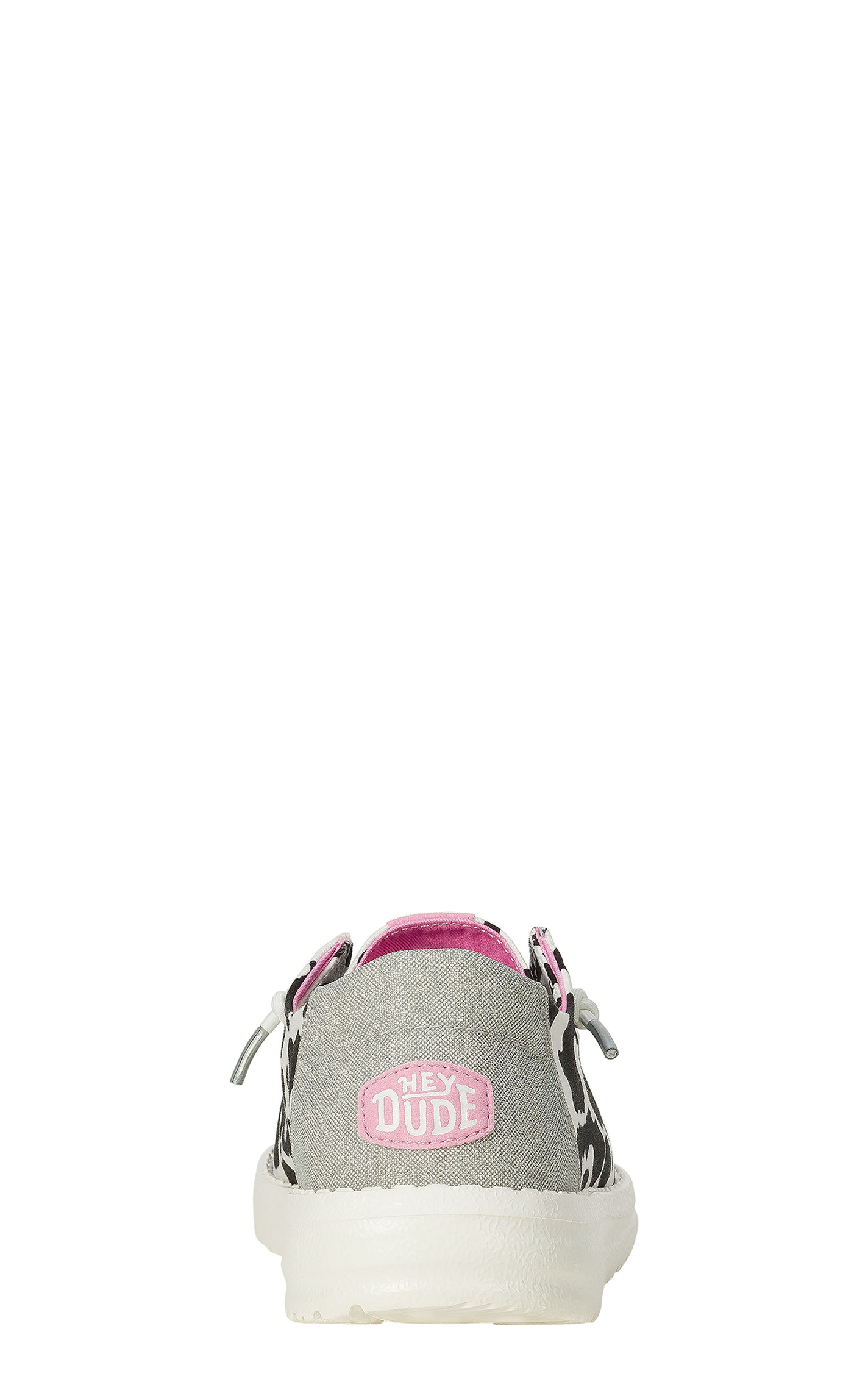 Hey Dude Women’s Wendy Cowgirl Sparkle Black, White and Pink Casual Shoes - Image 1