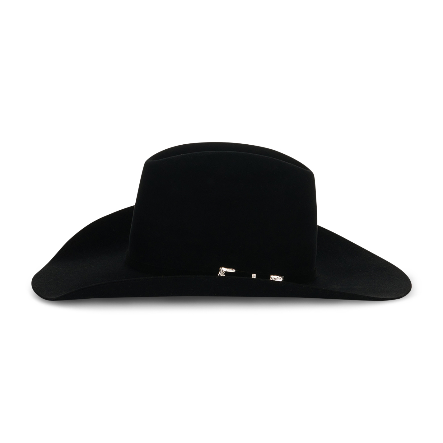 Resistol Black Gold 20X Black Cattleman's Crown Felt Cowboy Hat - Image 1