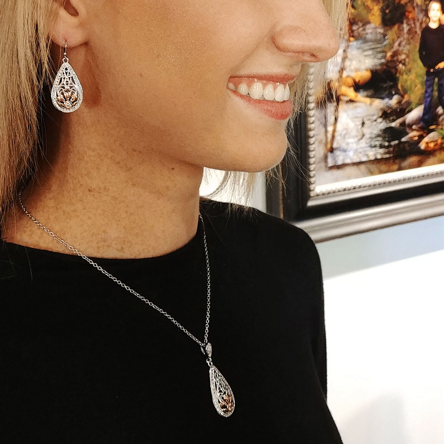 Montana Silversmiths Gates of the Mountains Wildflowers Earrings - Image 1