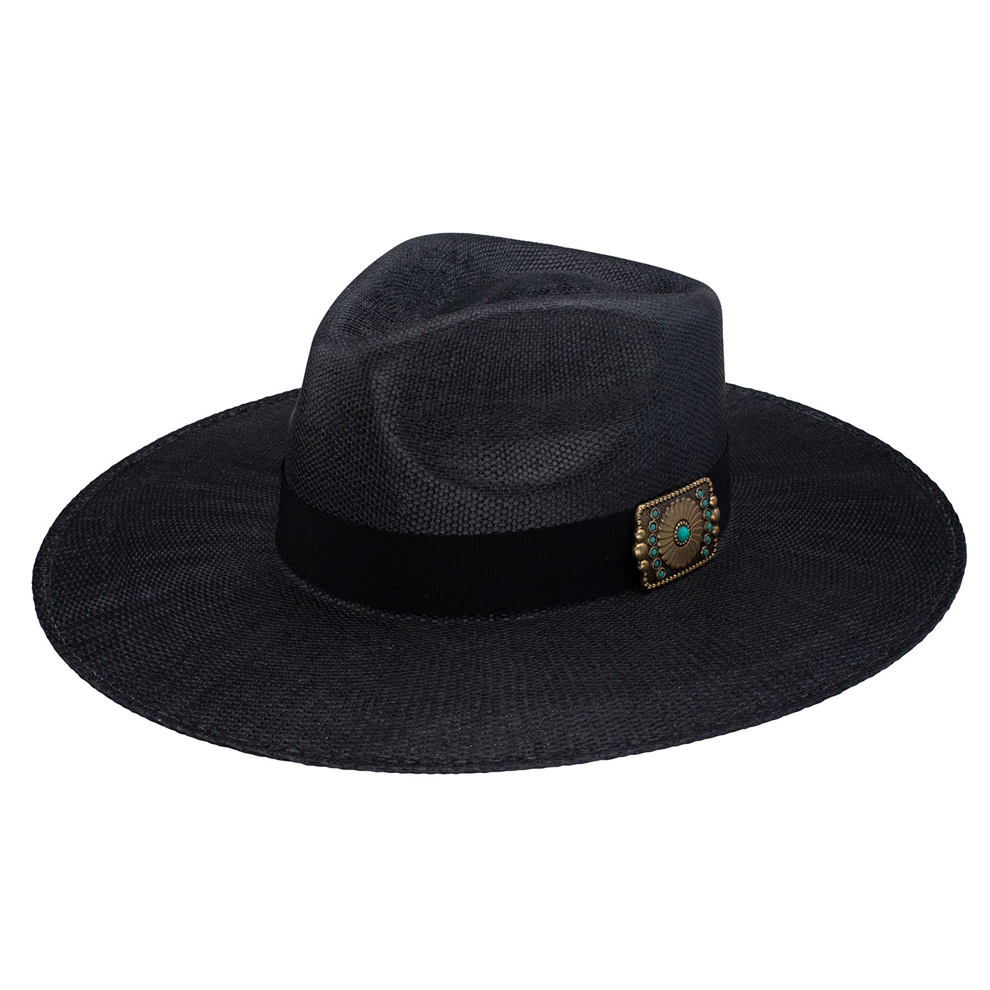 Charlie 1 Horse Lainey Wilson Women's Black Opal Pinch Front Straw Hat - Image 7