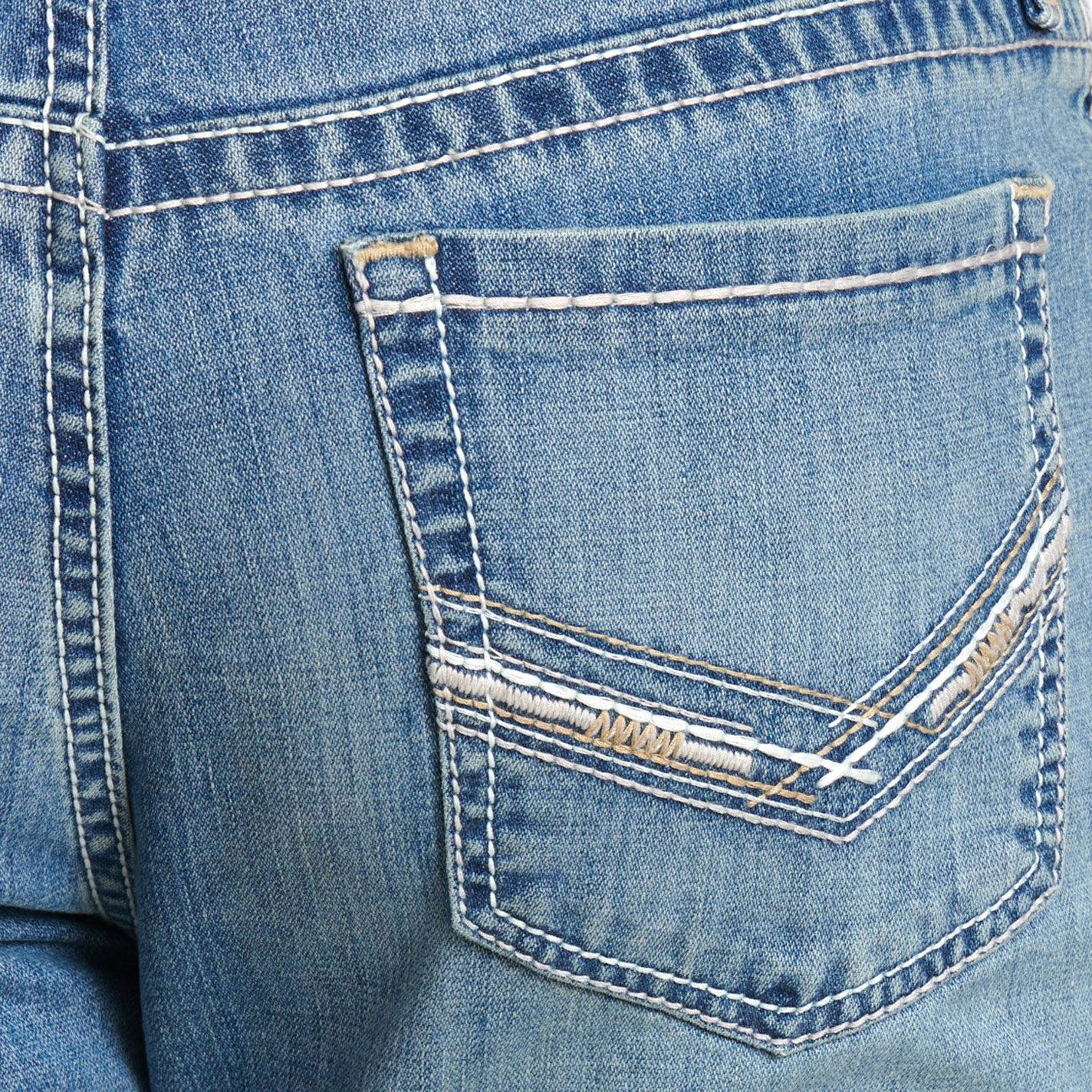 Cinch Men's Ian Light Wash Bootcut Jeans - Image 1