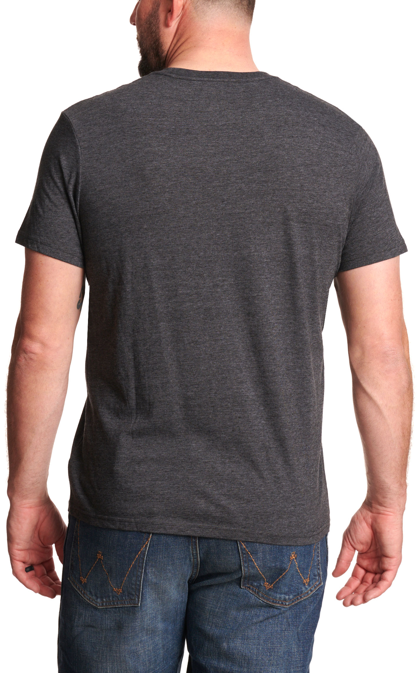 Wrangler X Willie Graphic Men's Charcoal Graphic T-Shirt - Image 1
