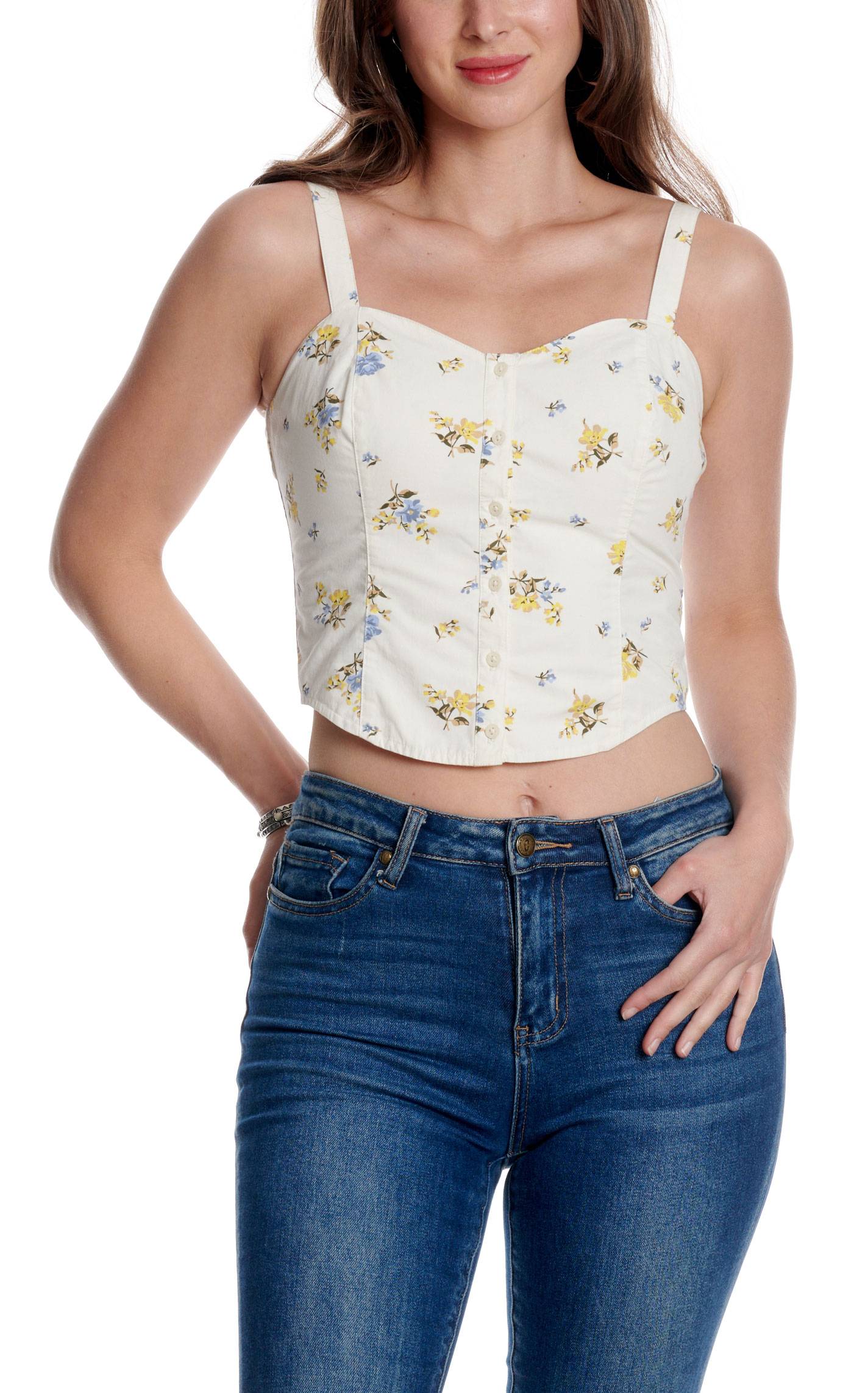 Levi's Women's Deidre Adore Floral Bustier Top - Image 1