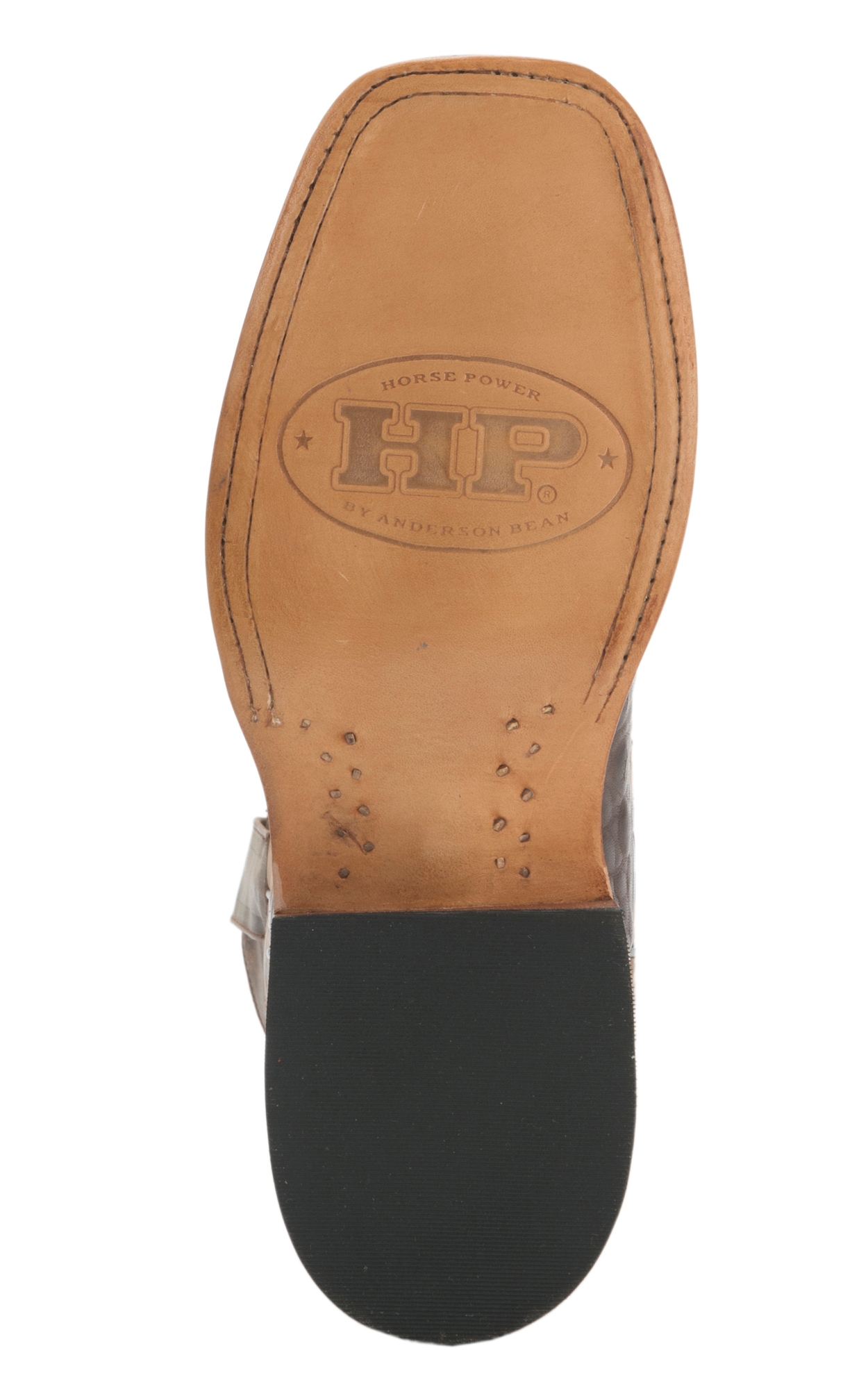 Anderson Bean Youth Chocolate Croc Print Square Toe Cowboy Boots - Image 1
