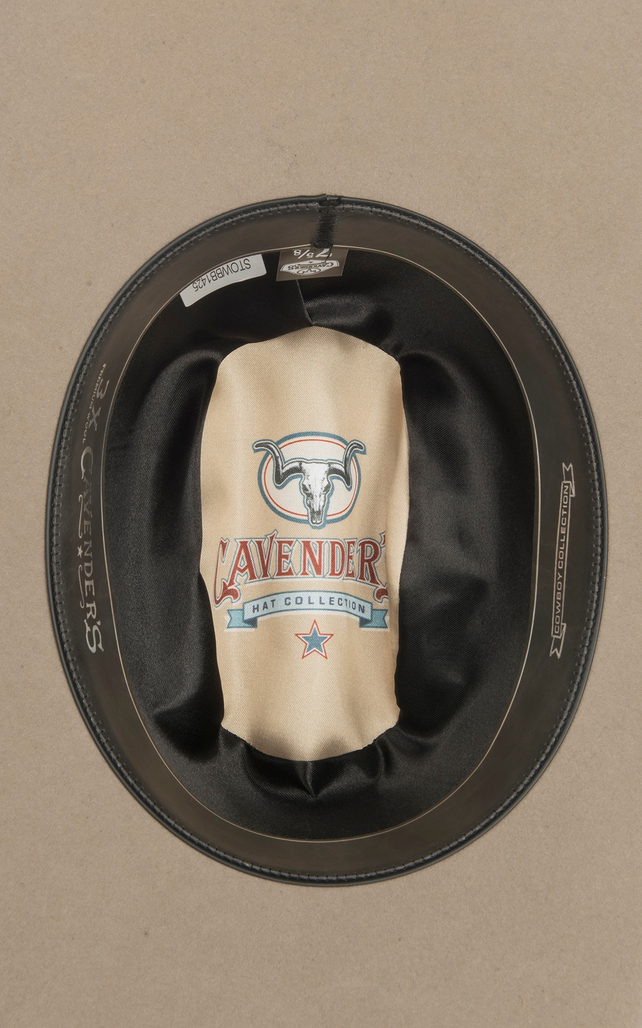 Cavender's Cowboy Collection 3X Stone Cattleman's Crown Premium Wool Cowboy Hat - Image 1