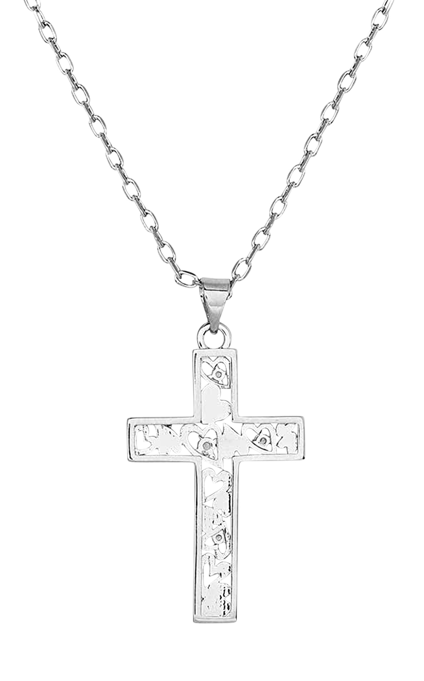 Montana Silversmiths Heartfelt Faith Cross Necklace - Image 1