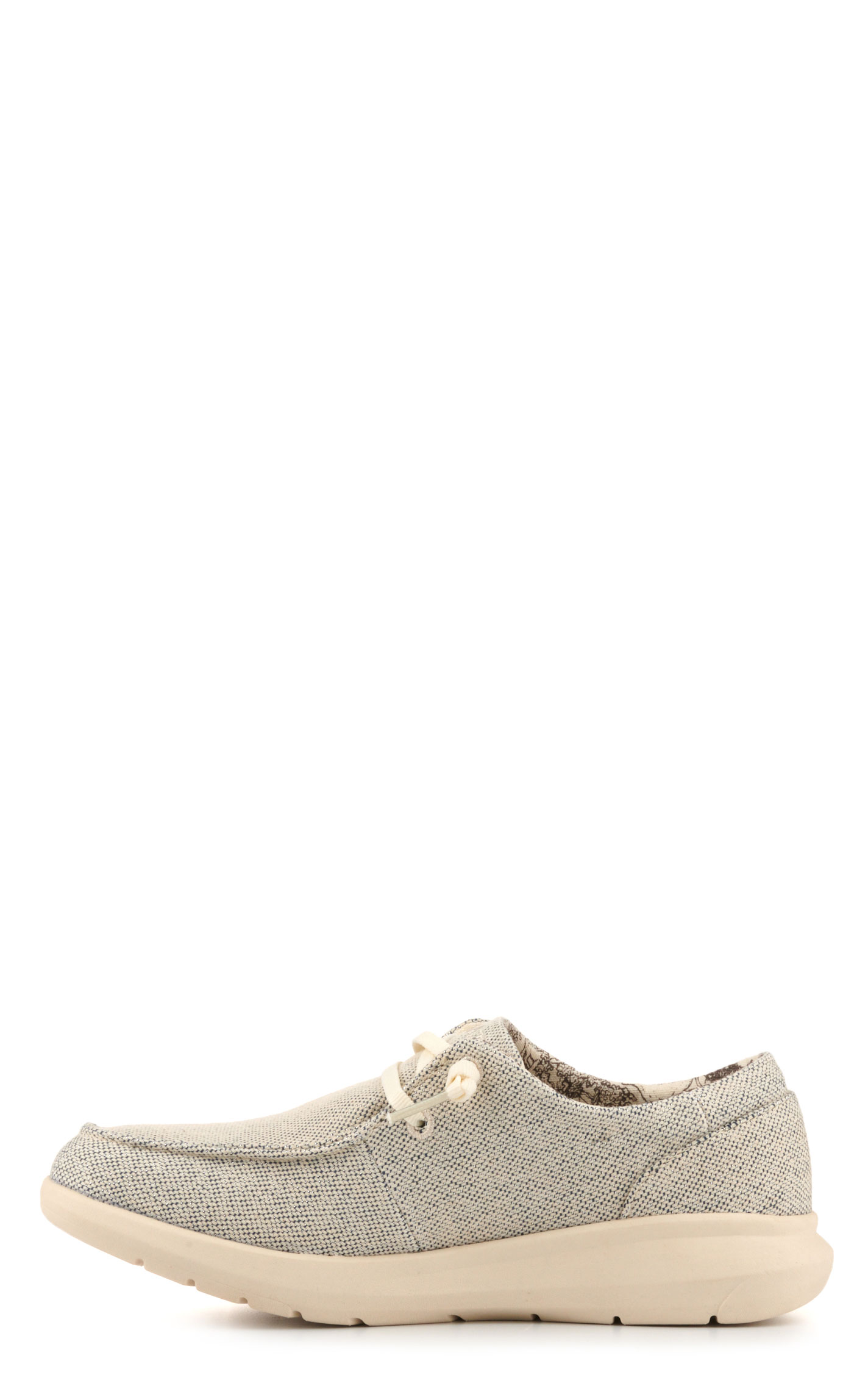 Ariat Women's Hilo Gallant Gray Canvas Moc Toe Lace Up Casual Shoe - Image 1