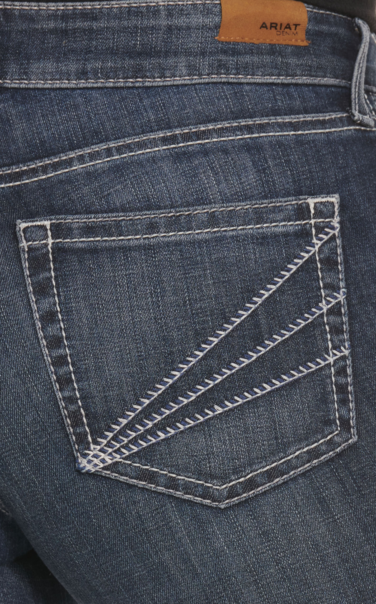 Ariat Women's Aisha Missouri Dark Wash Trouser Leg Jeans - Image 1