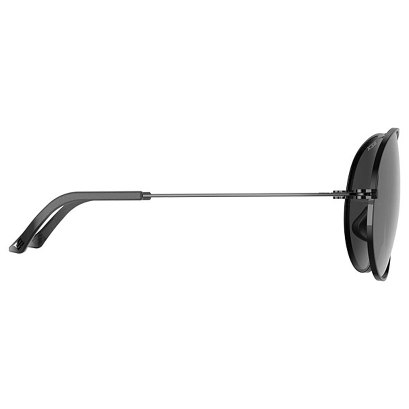 BEX Wesley Black Gray & Silver Aviator Sunglasses - Image 1