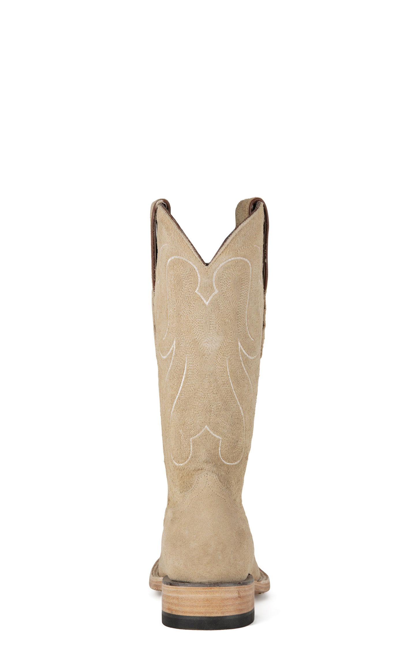 Resistol Men's Stonewash Sand Suede Wide Square Toe Cowboy Boots - Image 1