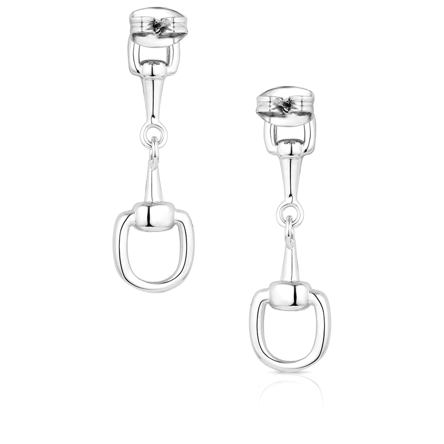 Montana Silversmiths Silver Enjoy the Ride Earrings - Image 3