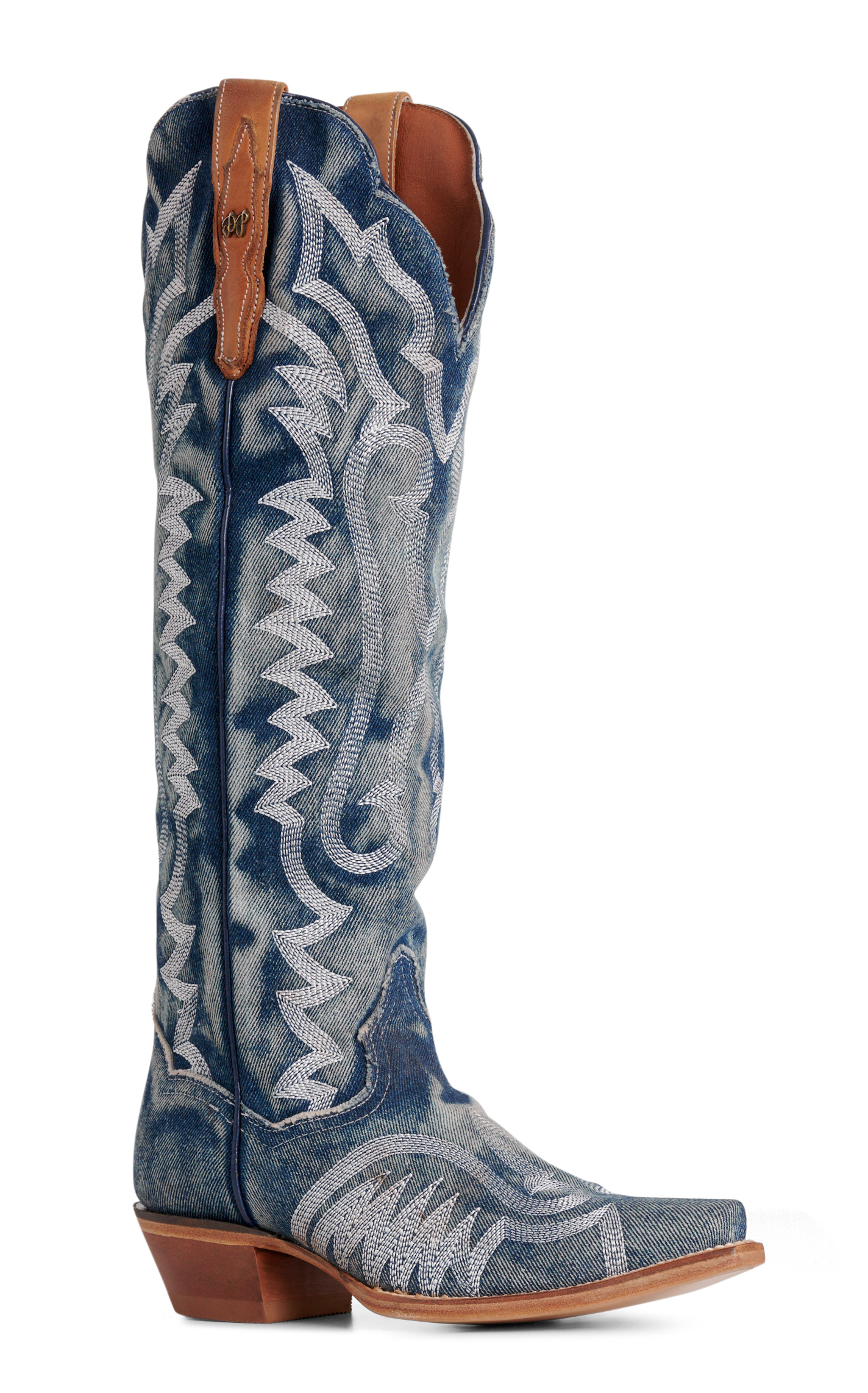 Dan Post Women's Denim Darlin' Snip Toe Cowboy Boots - Image 1