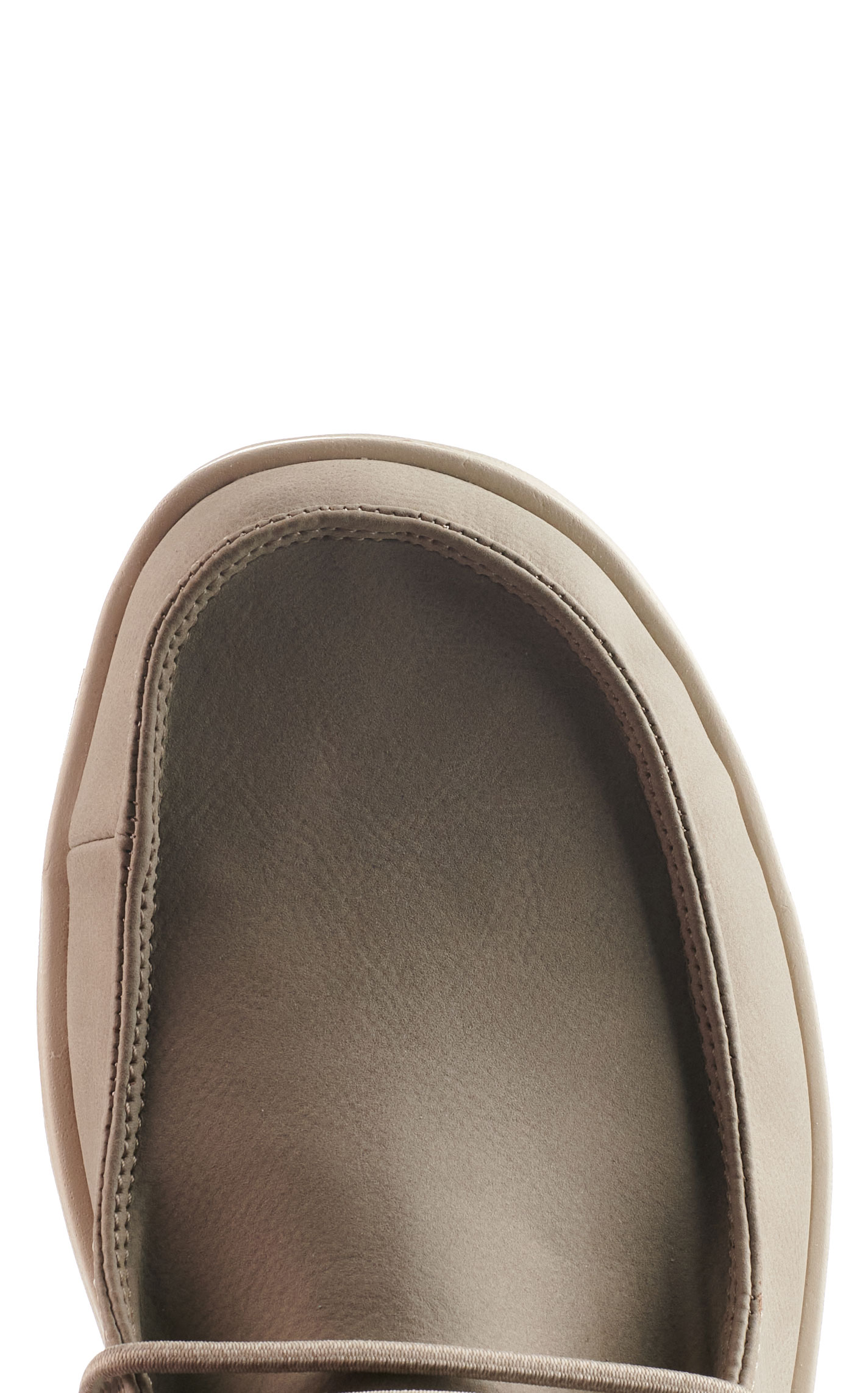 Hey Dude Men's Paul Taupe Faux Leather Moc Toe Casual Shoes - Image 1
