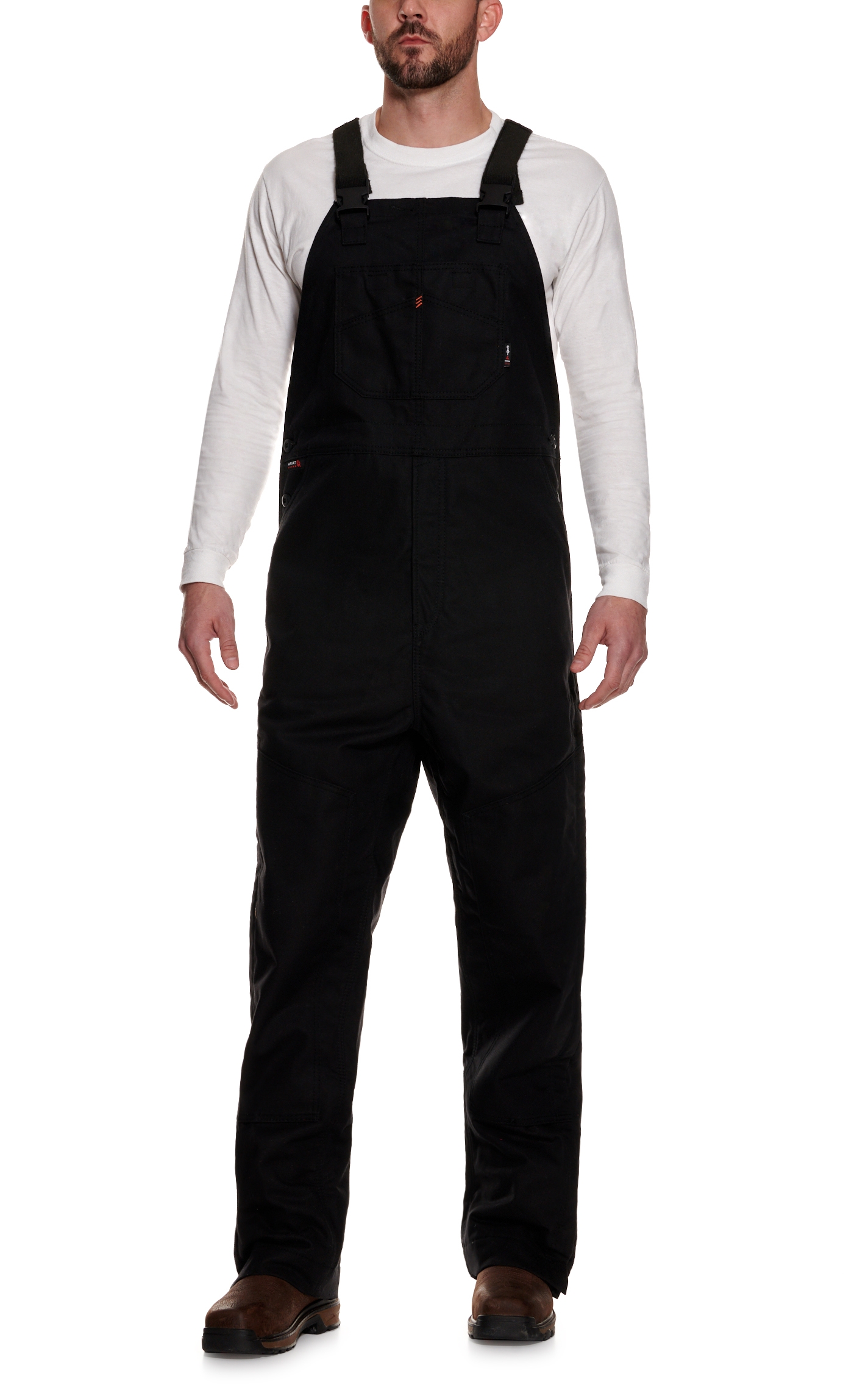 Ariat Men's Black Fire Resistant Bib Overall - Image 1
