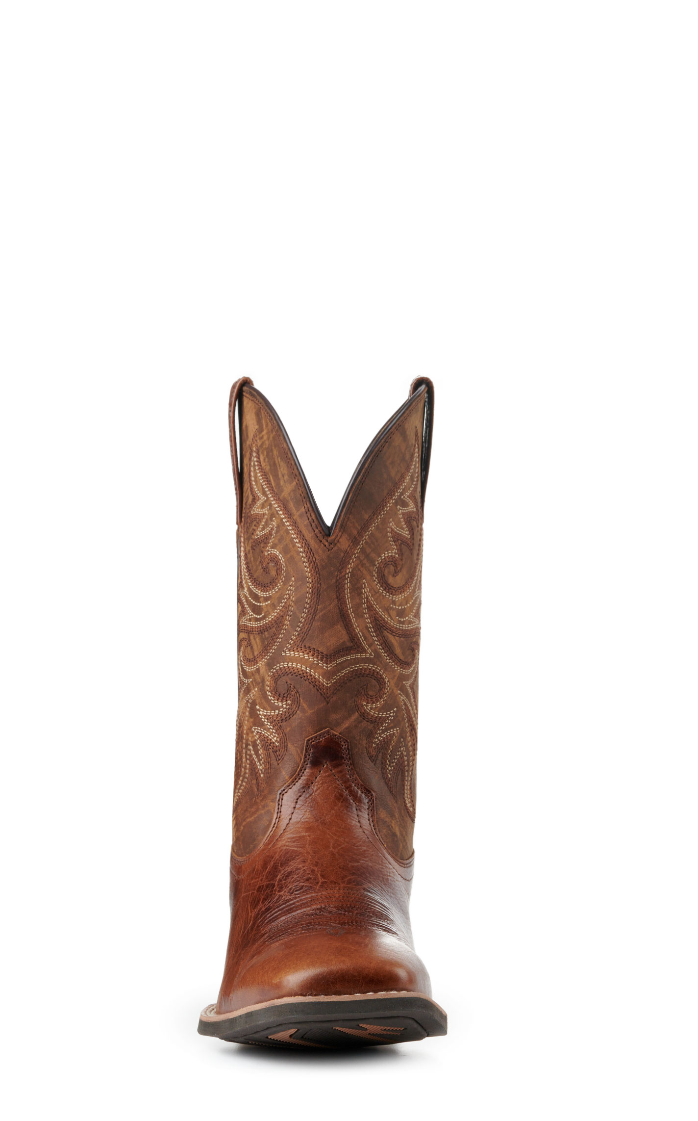 Ariat Men's Slingshot Rust & Rugged Tan SmartLite Wide Square Toe Cowboy Boots - Image 1