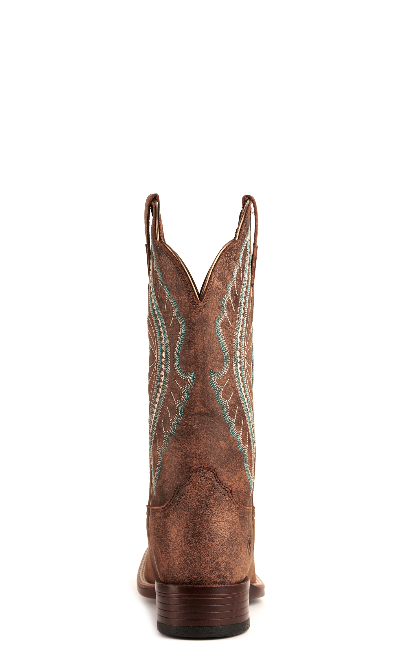 Ariat Women's PrimeTime Tack Room Brown Bantamweight Wide Square Toe Cowboy Boots - Image 1