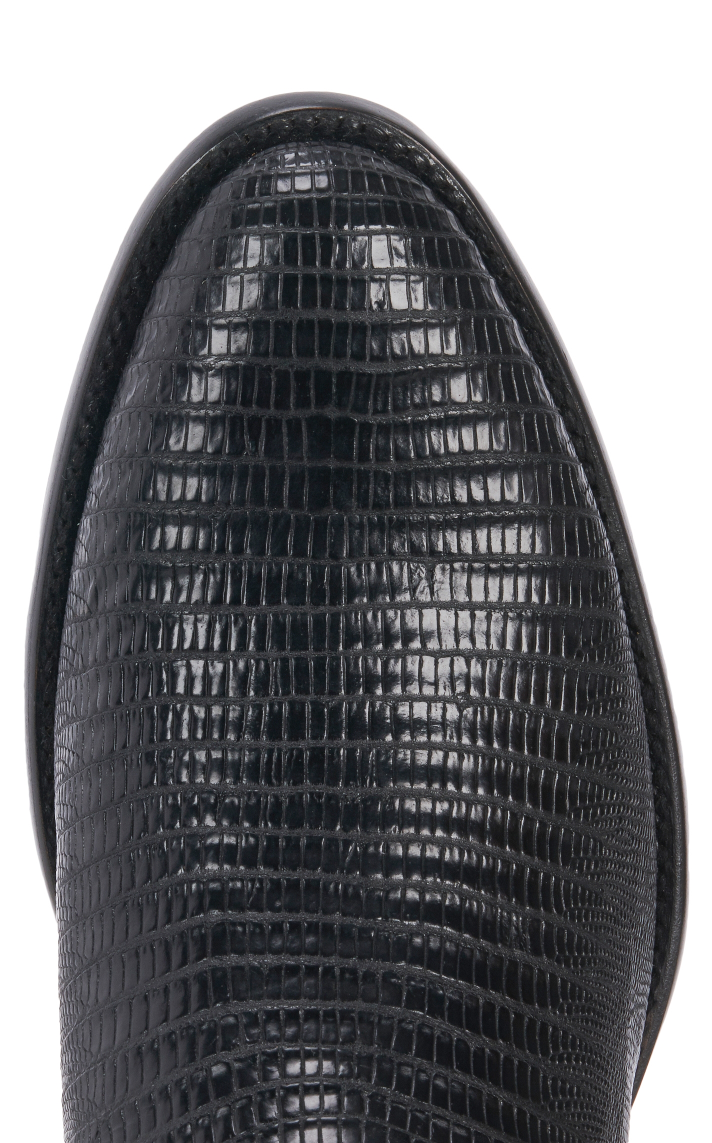 JRC & Sons Men's James Teju Lizard Round Toe Exotic Cowboy Boot in Black - Image 1