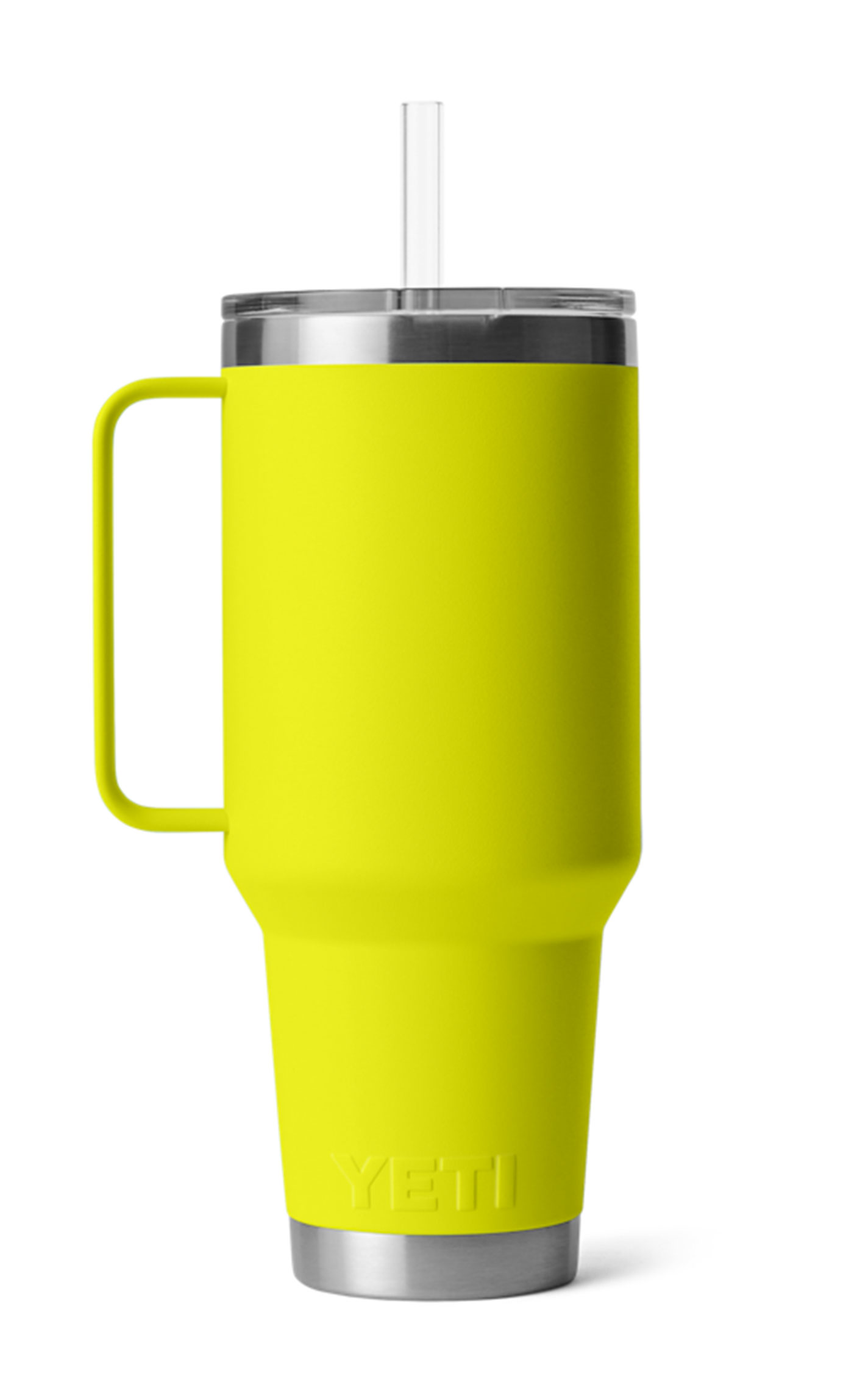 YETI Rambler Firefly Yellow 42 oz Straw Mug with Straw Lid - Image 1