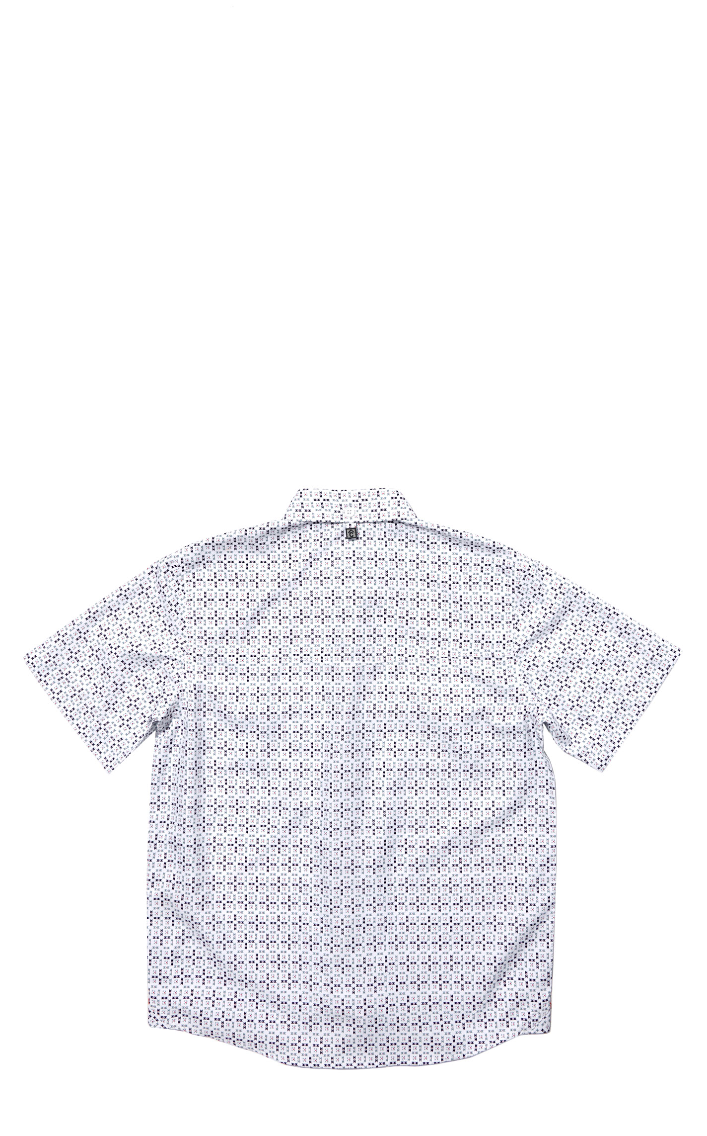 Rafter C Outdoors Boy's Navy & Gray Aztec Geo Shirt - Image 1