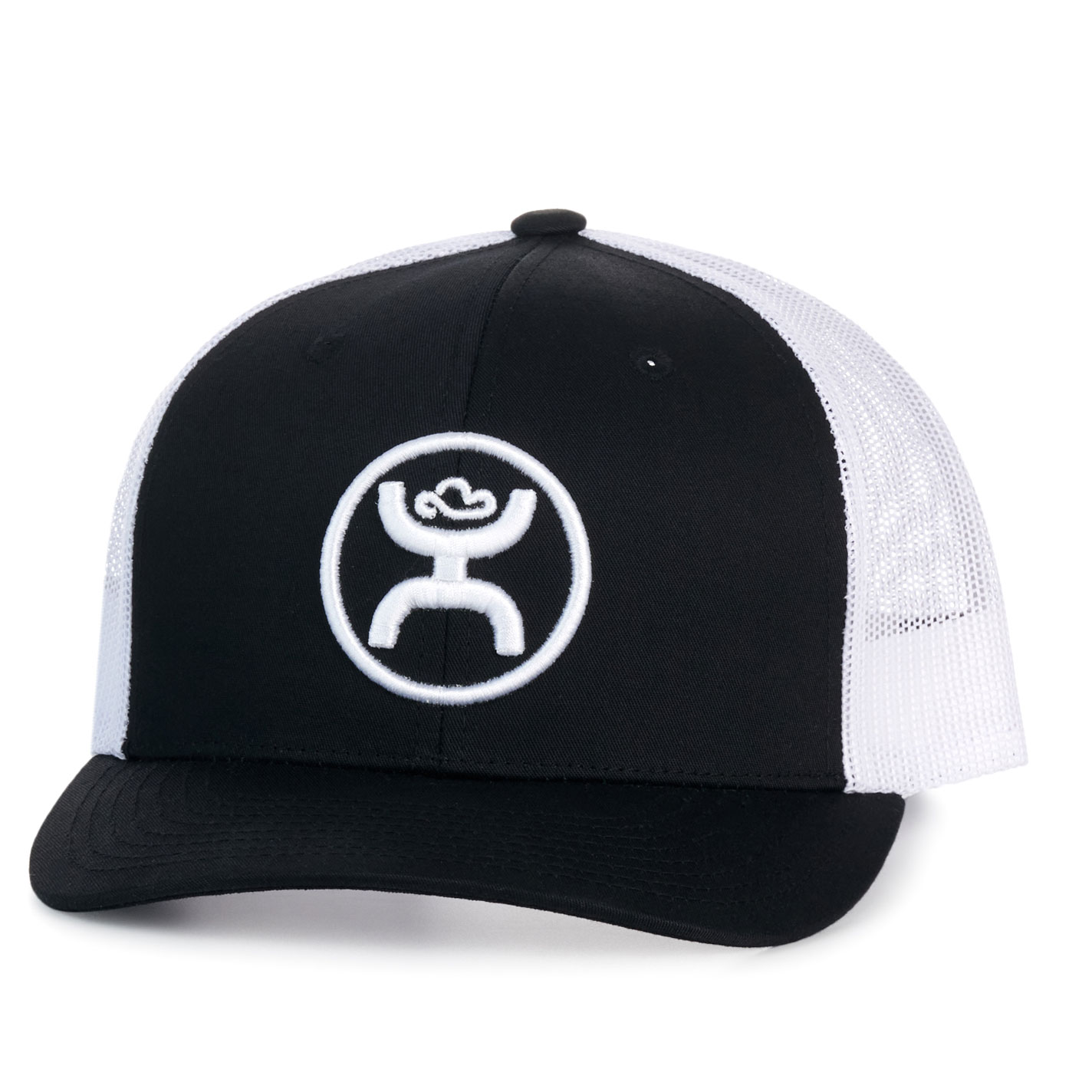 Hooey Men's Black & White Embroidered Logo Cap - Image 1