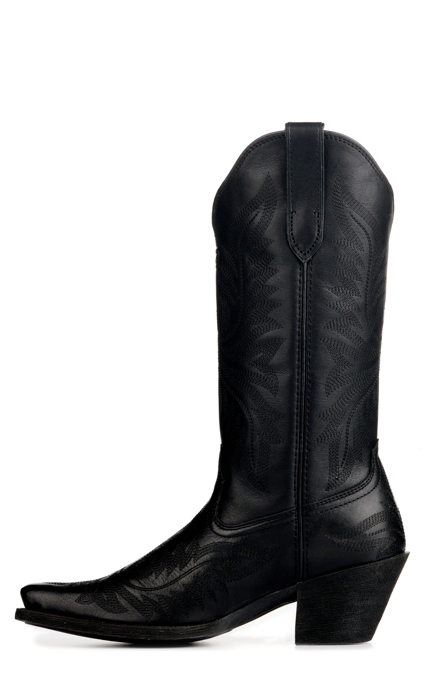 Ariat Women's Round Up Collins Black Snip Toe Cowboy Boots - Image 1