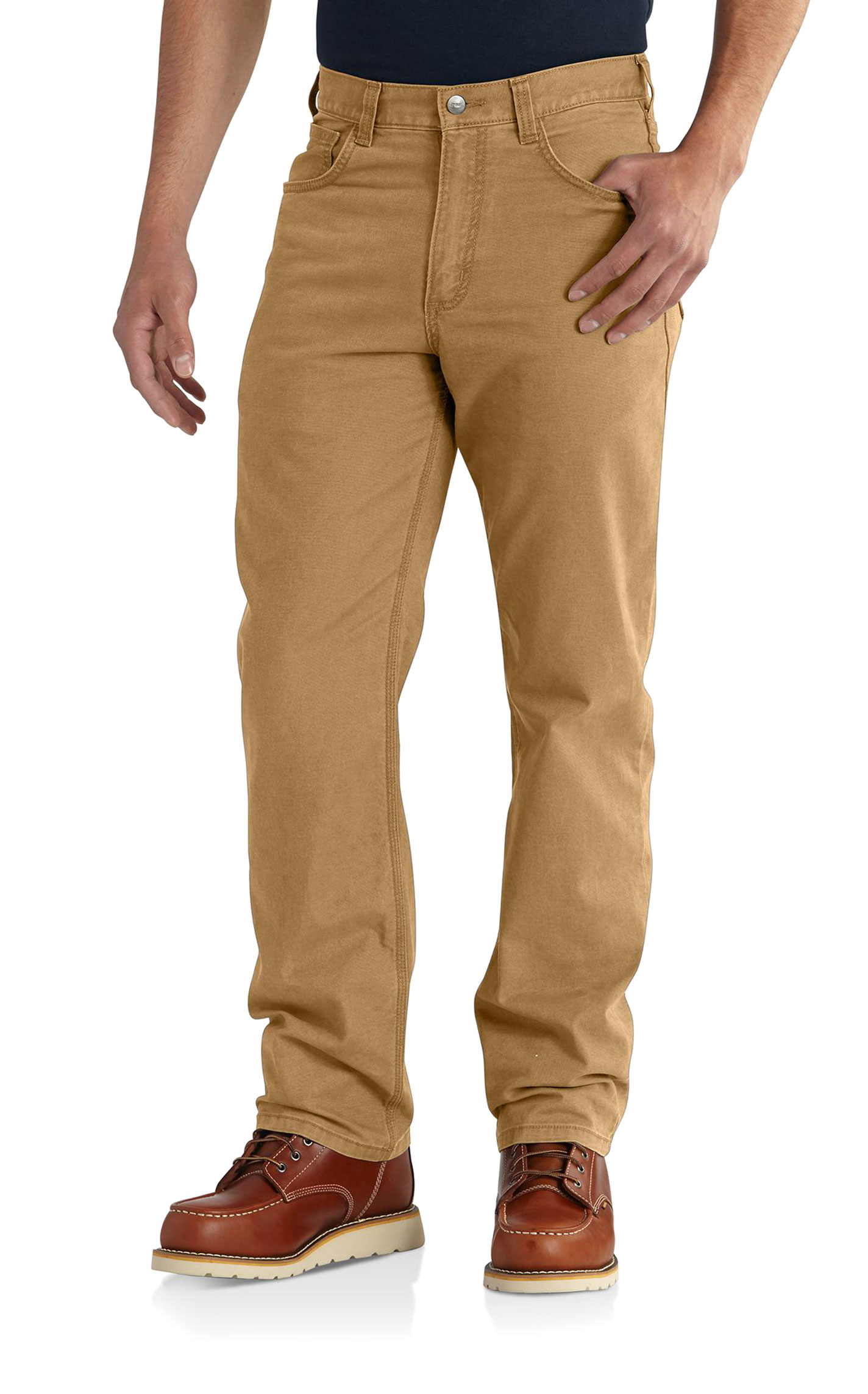 Carhartt Men's Rigby Hickory Rugged Flex Canvas Work Pants - Image 1