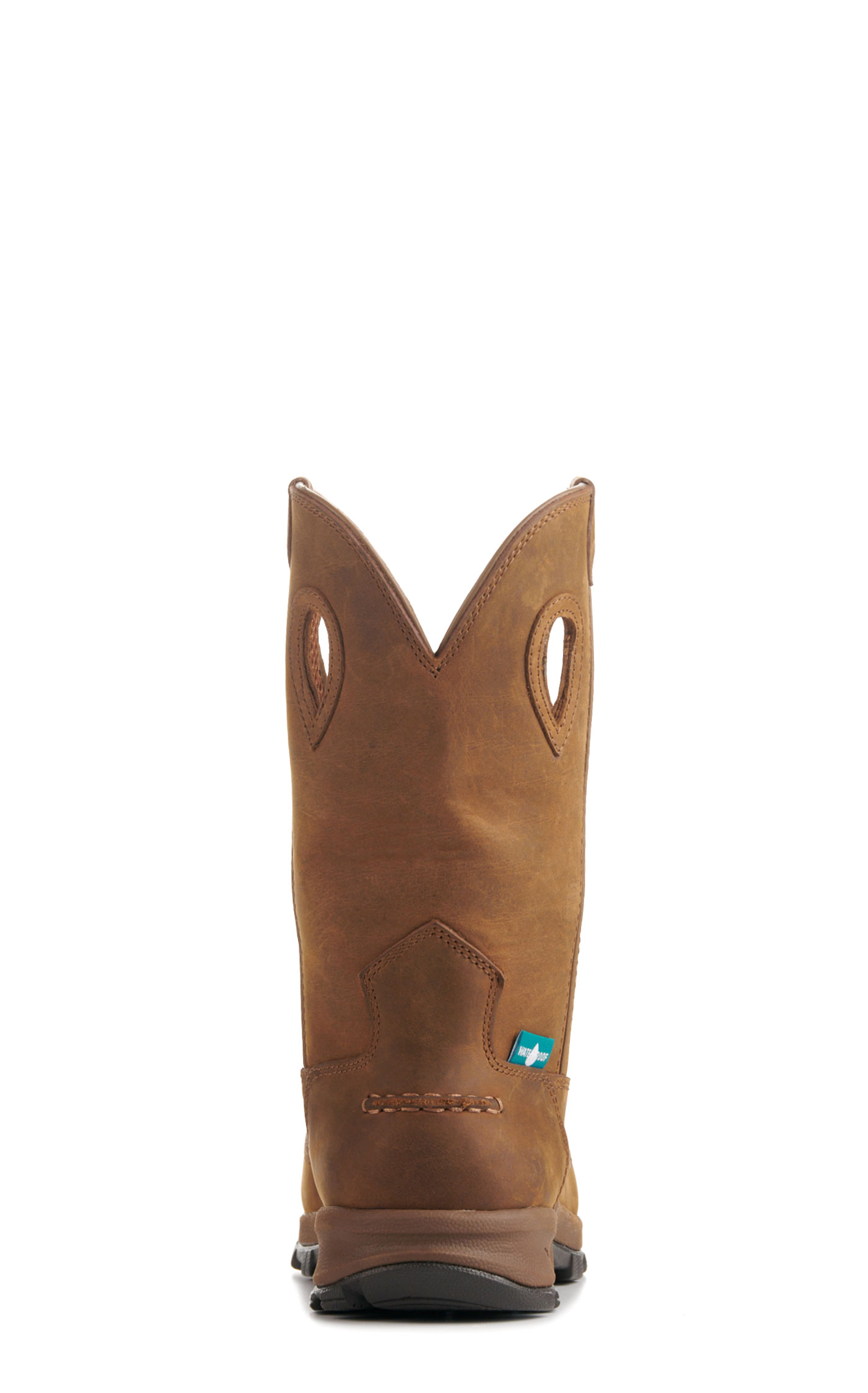 Twisted X Women's Distressed Saddle Waterproof Moc Nano Composite Toe Work Boot - Image 1