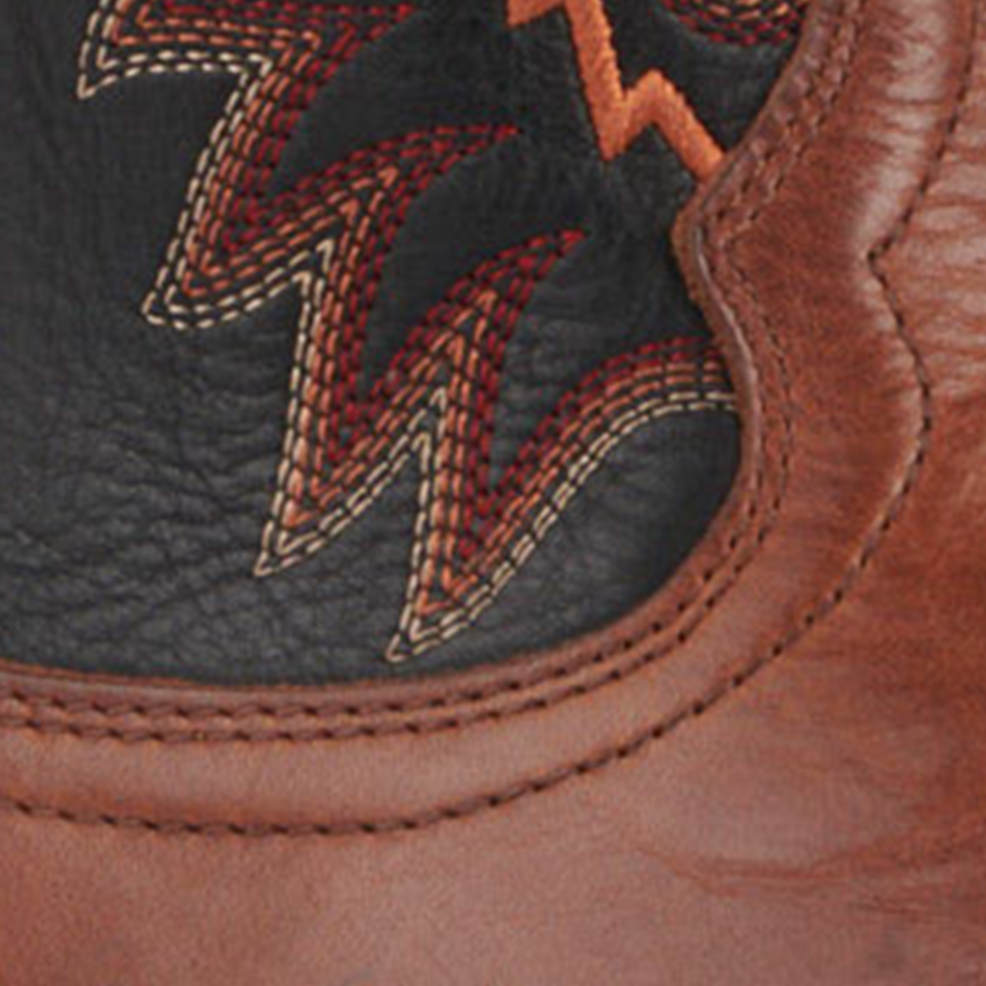 Ariat Men's Futurity Time Copper Crunch and Black TekStep Punchy Square Toe Cowboy Boots - Image 1