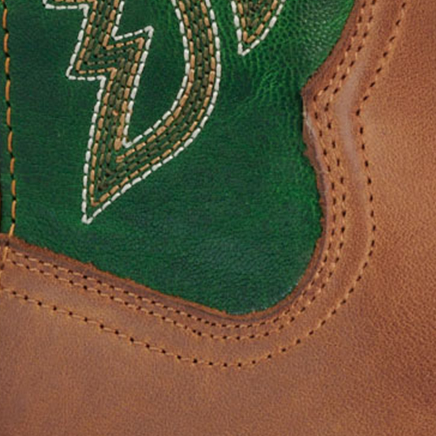 Ariat Men's Wheat Brown Lime TekStep Wide Square Toe Cowboy Boots - Image 1