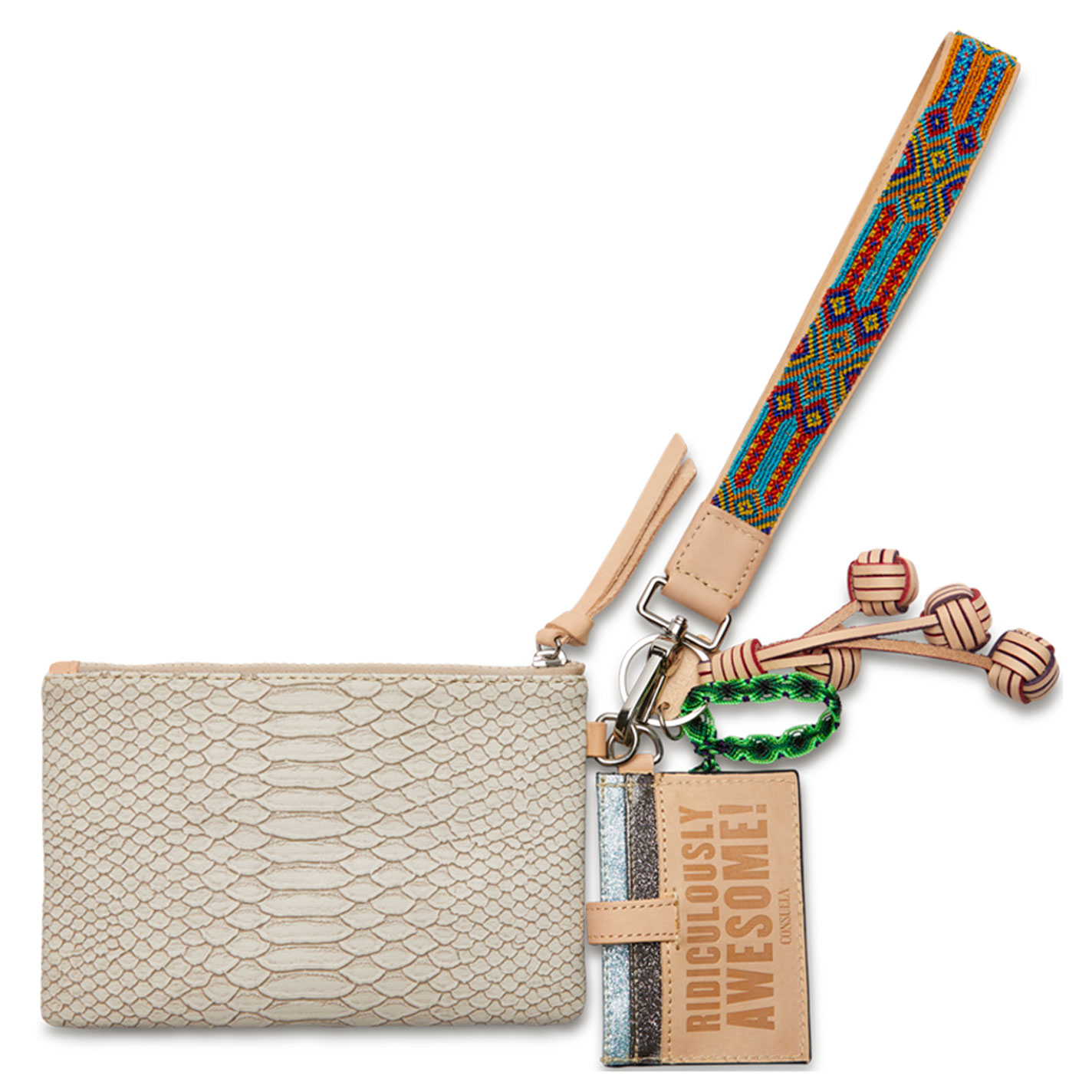 Consuela Thunderbird Snake Print Combi Wristlet - Image 1