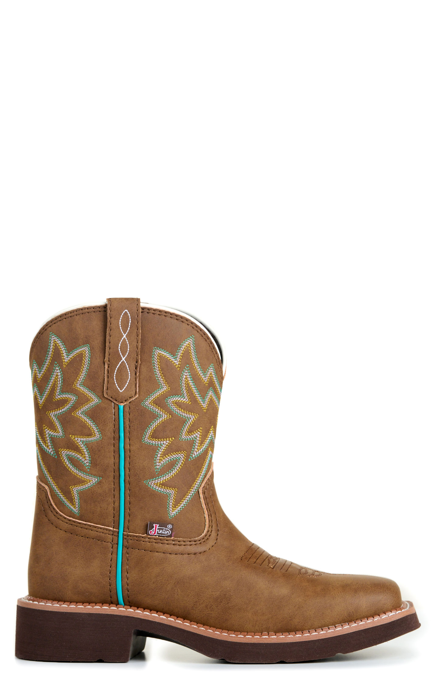 Justin Women's Sunny Chocolate Gypsy Wide Square Toe Cowboy Boots - Image 1