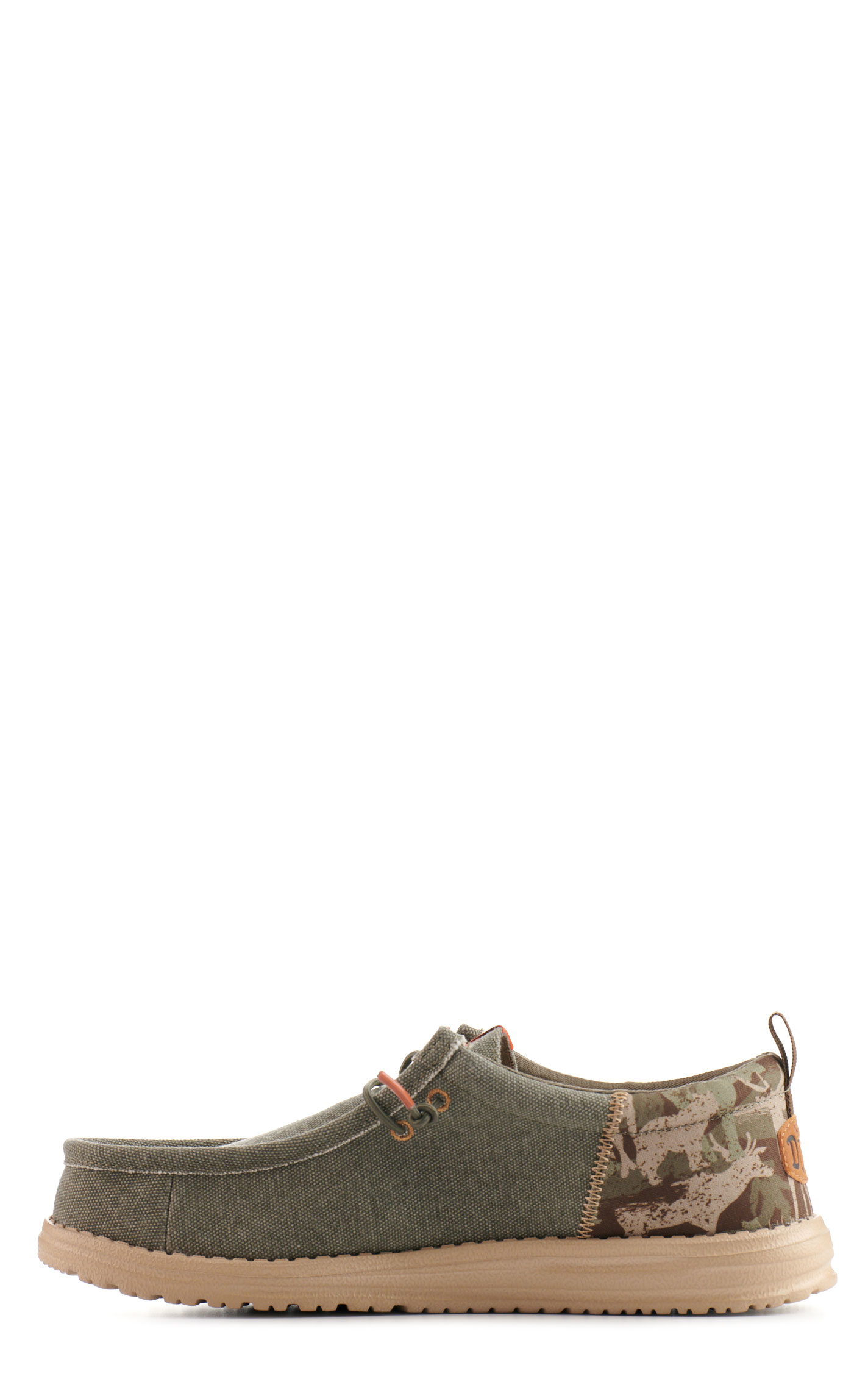 Hey Dude Men's Wally Funk Olive Camo Moc Toe Casual Shoes - Image 1