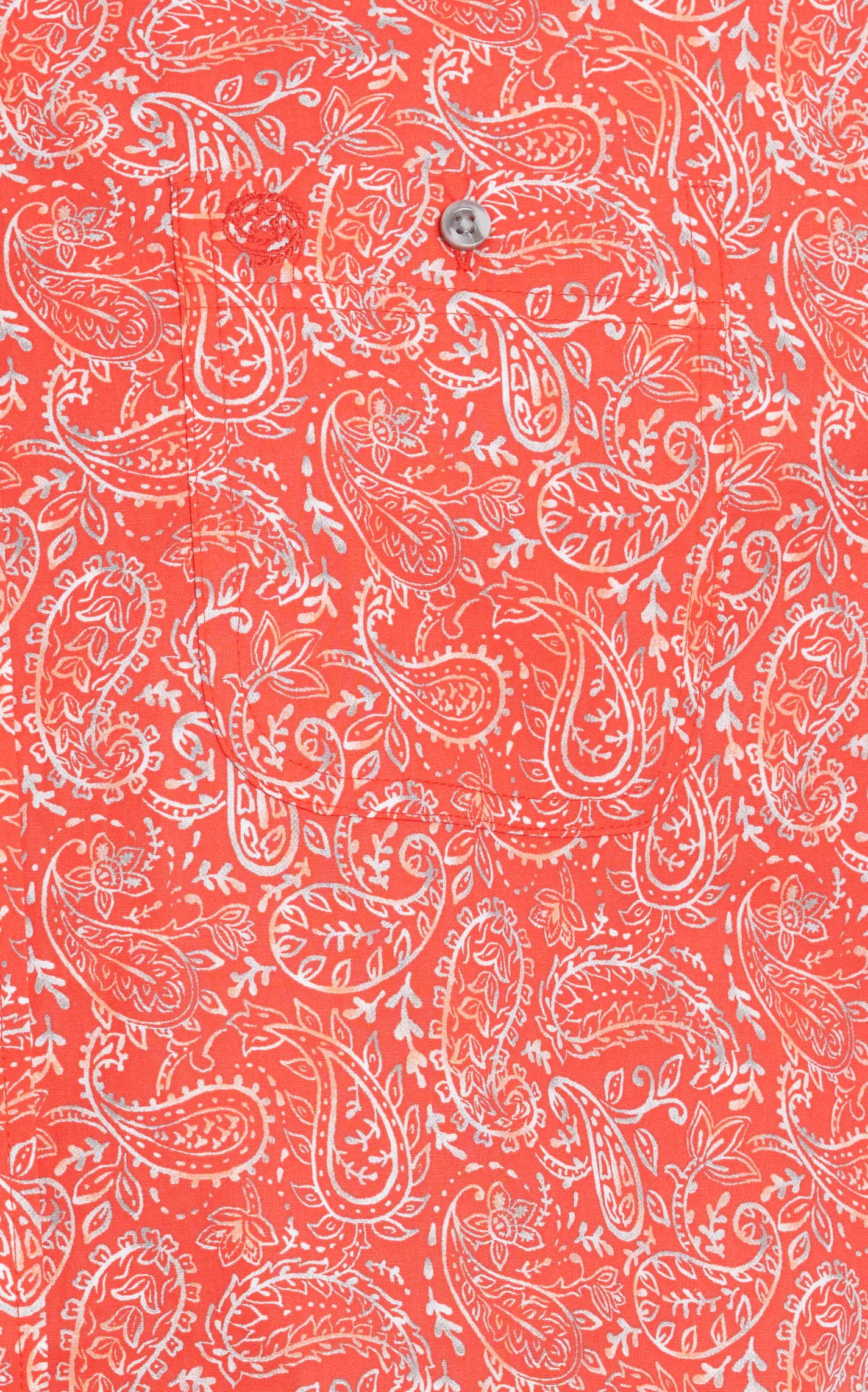 Wrangler Men's George Strait Collection Red Paisley Short Sleeve Western Shirt - Image 1