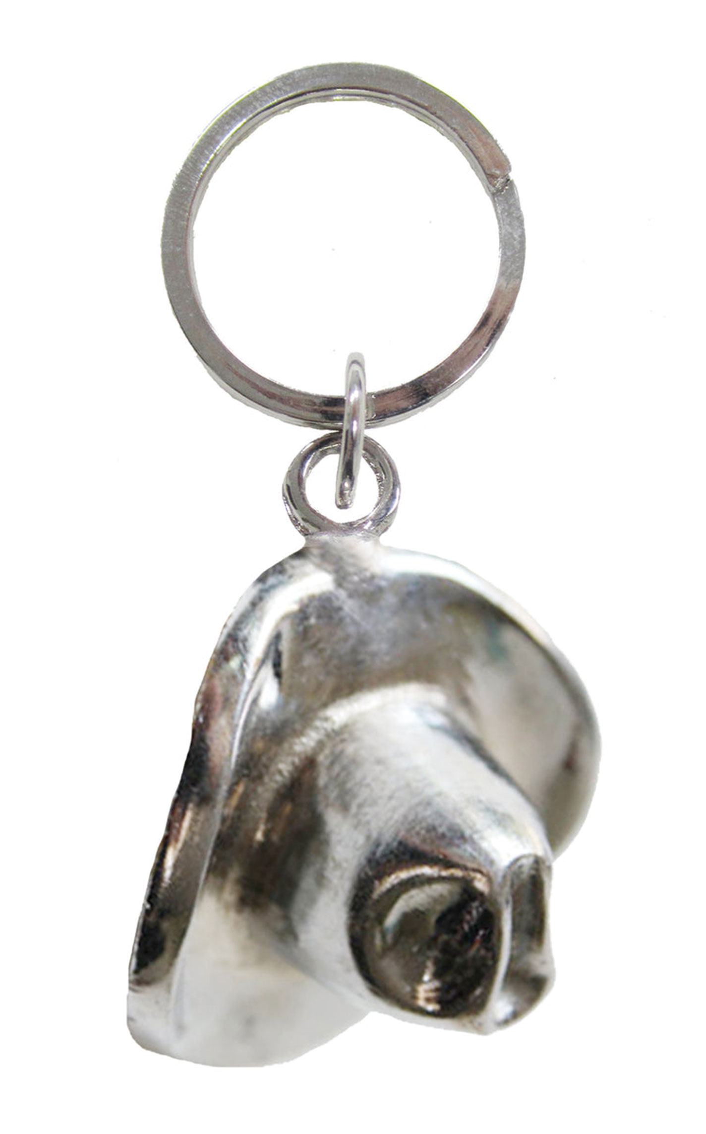 AndWest Silver Cowboy Hat Keychain - Image 1