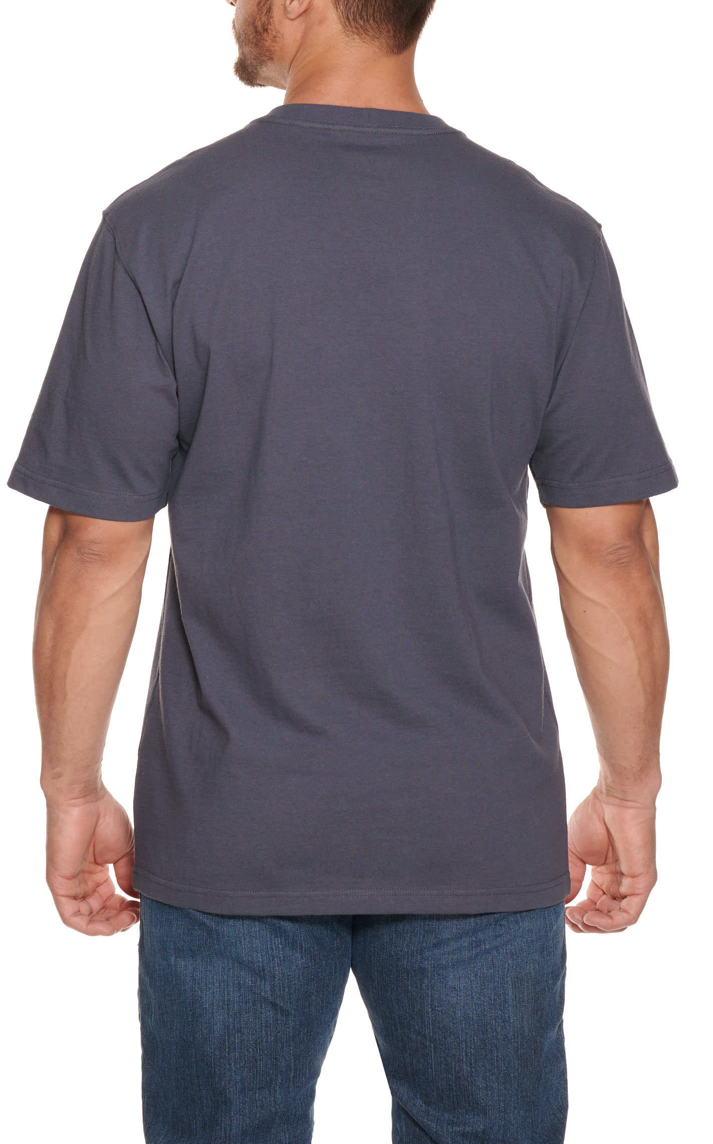 Carhartt Men's Navy Blue Loose Fit Short Sleeve Work T-Shirt - Image 1