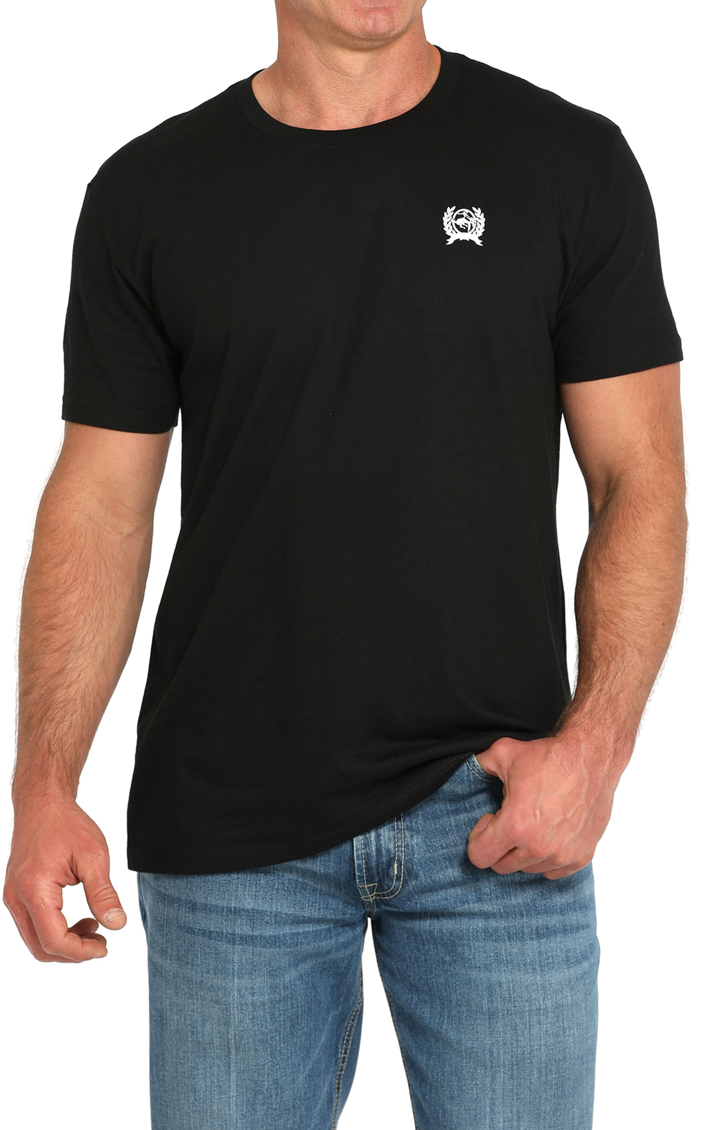 Cinch Men's Black Lead This Life Logo Graphic T-Shirt - Image 1