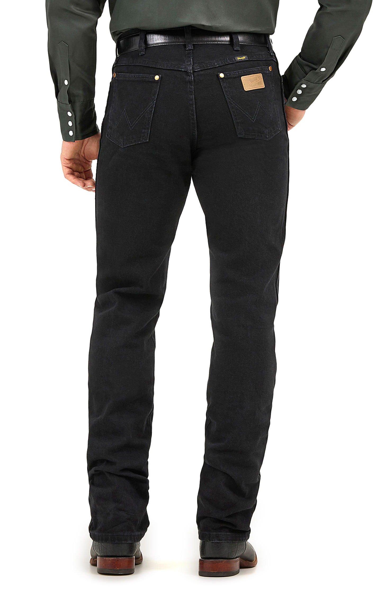 Wrangler Men's Cowboy Cut Shadow Black Original Fit Jean - Image 1