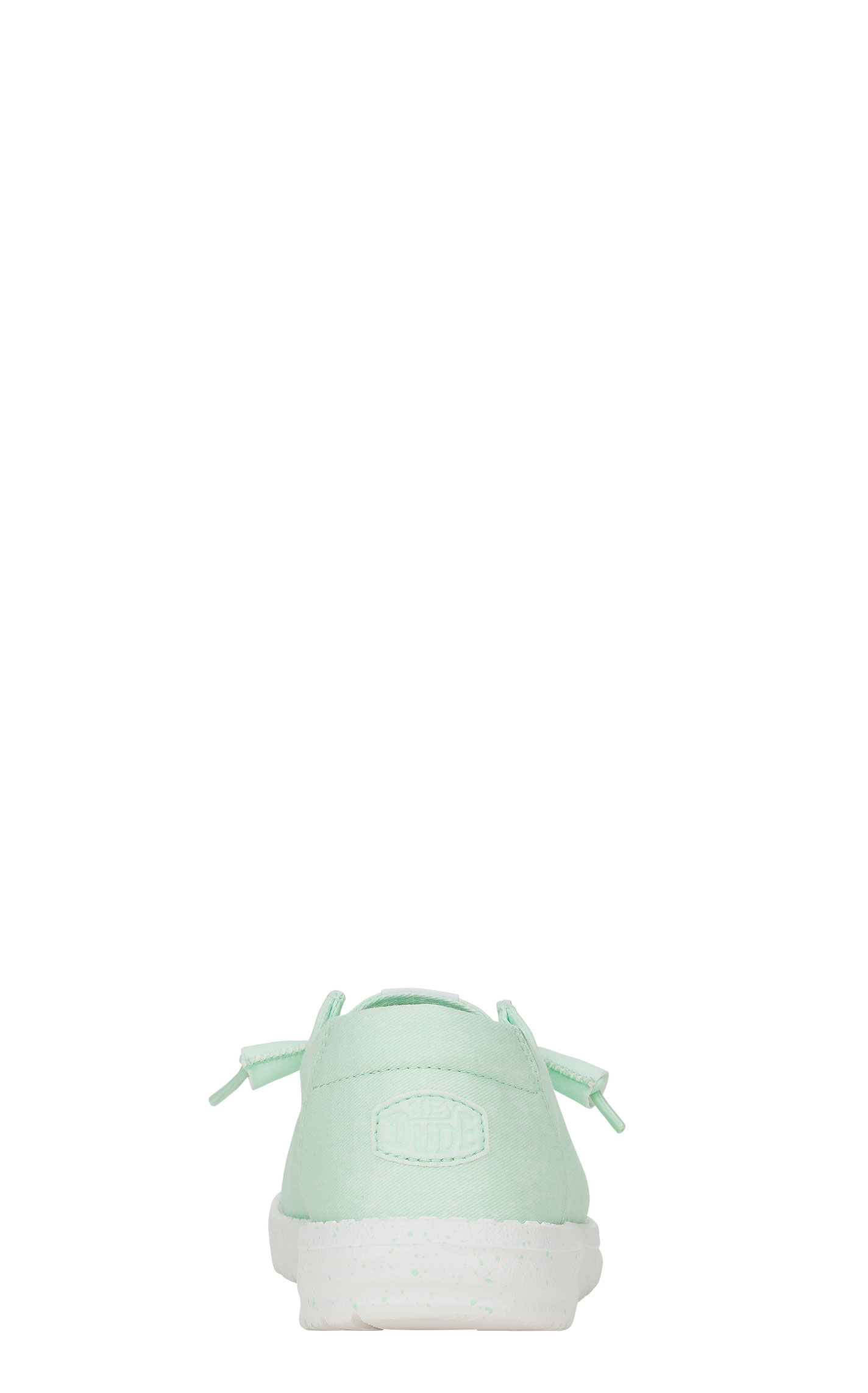 Hey Dude Women's Wendy Stretch Canvas Aqua Lace Up Moc Toe Casual Shoe - Image 1