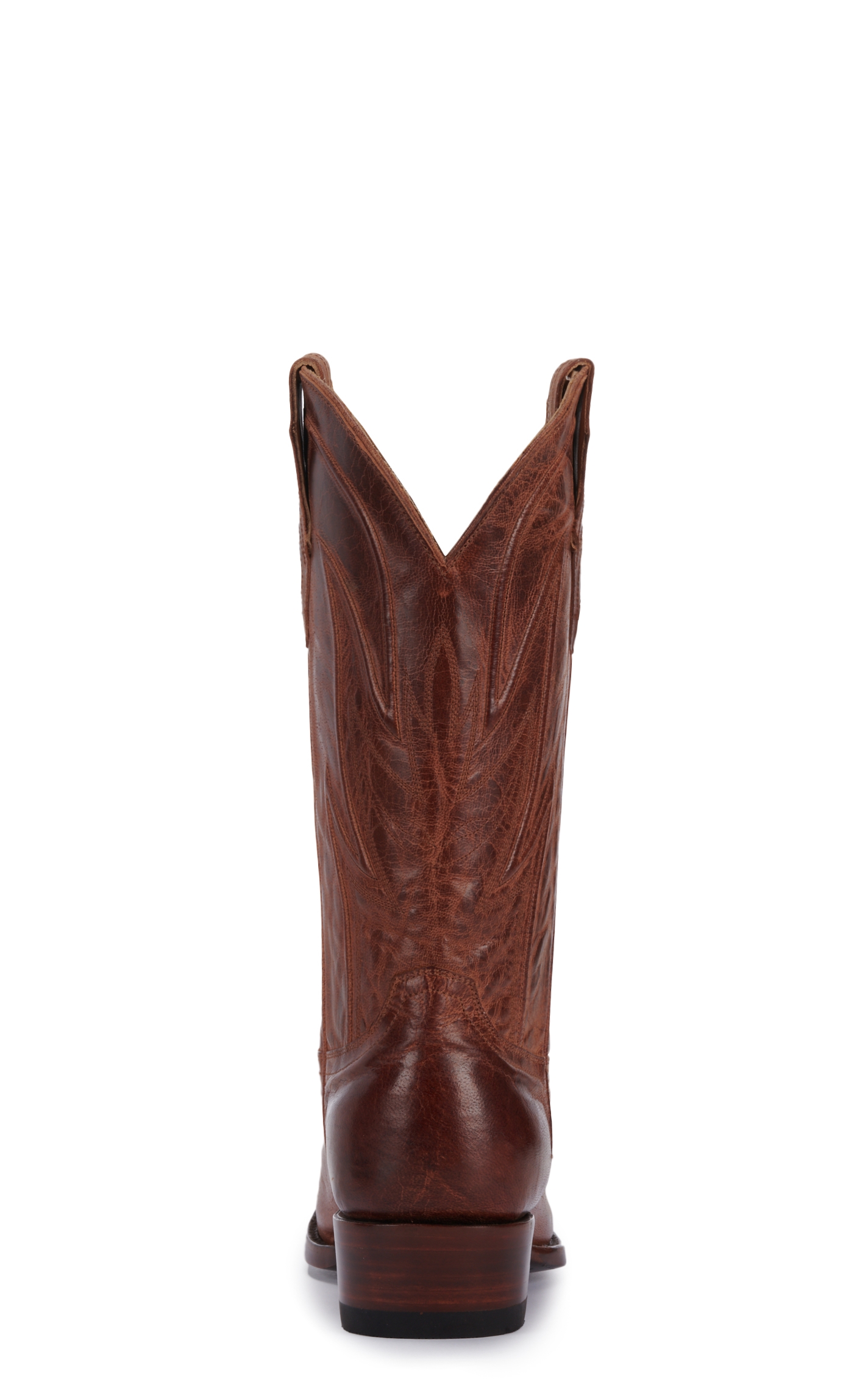 JRC & Sons Men's Colton Mad Dog Goat Leather Round Toe Cowboy Boot in Peanut Brittle - Image 1