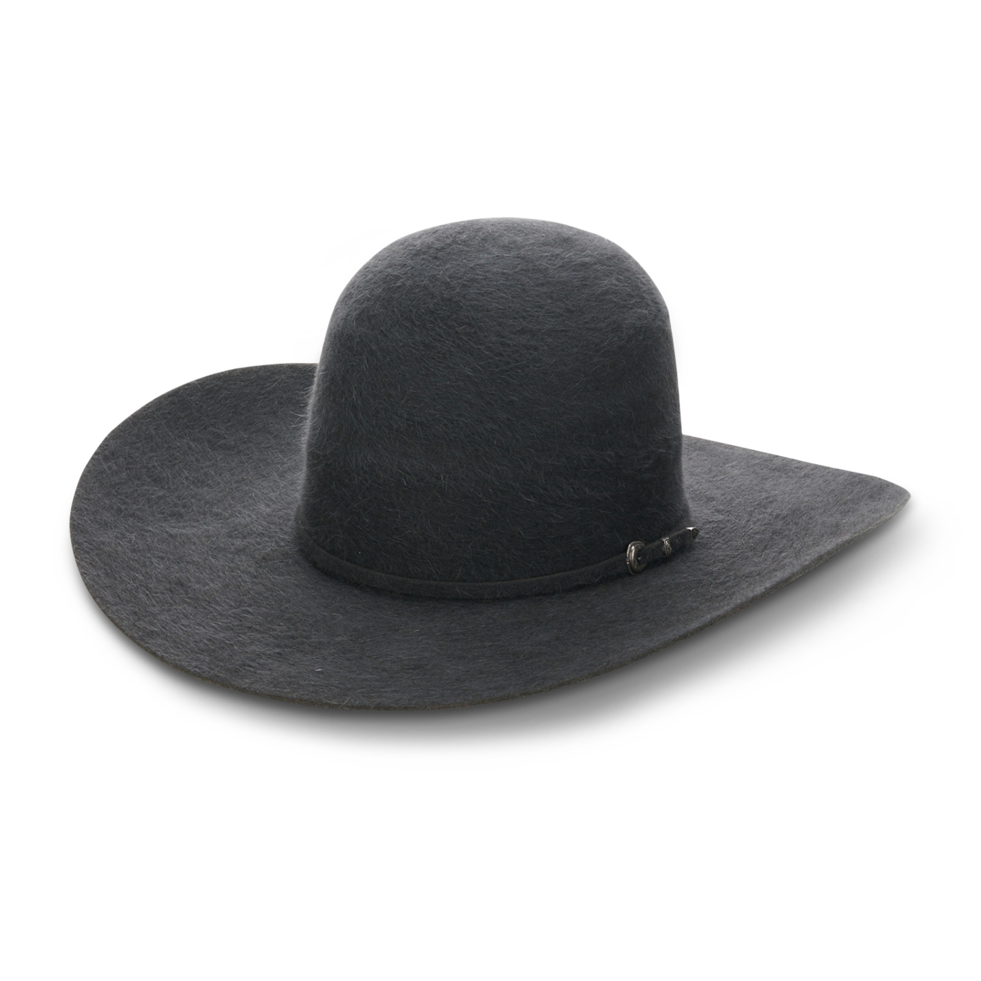 Rodeo King 15X Grizzly Charcoal Open Crown Felt Cowboy Hat - Image 1