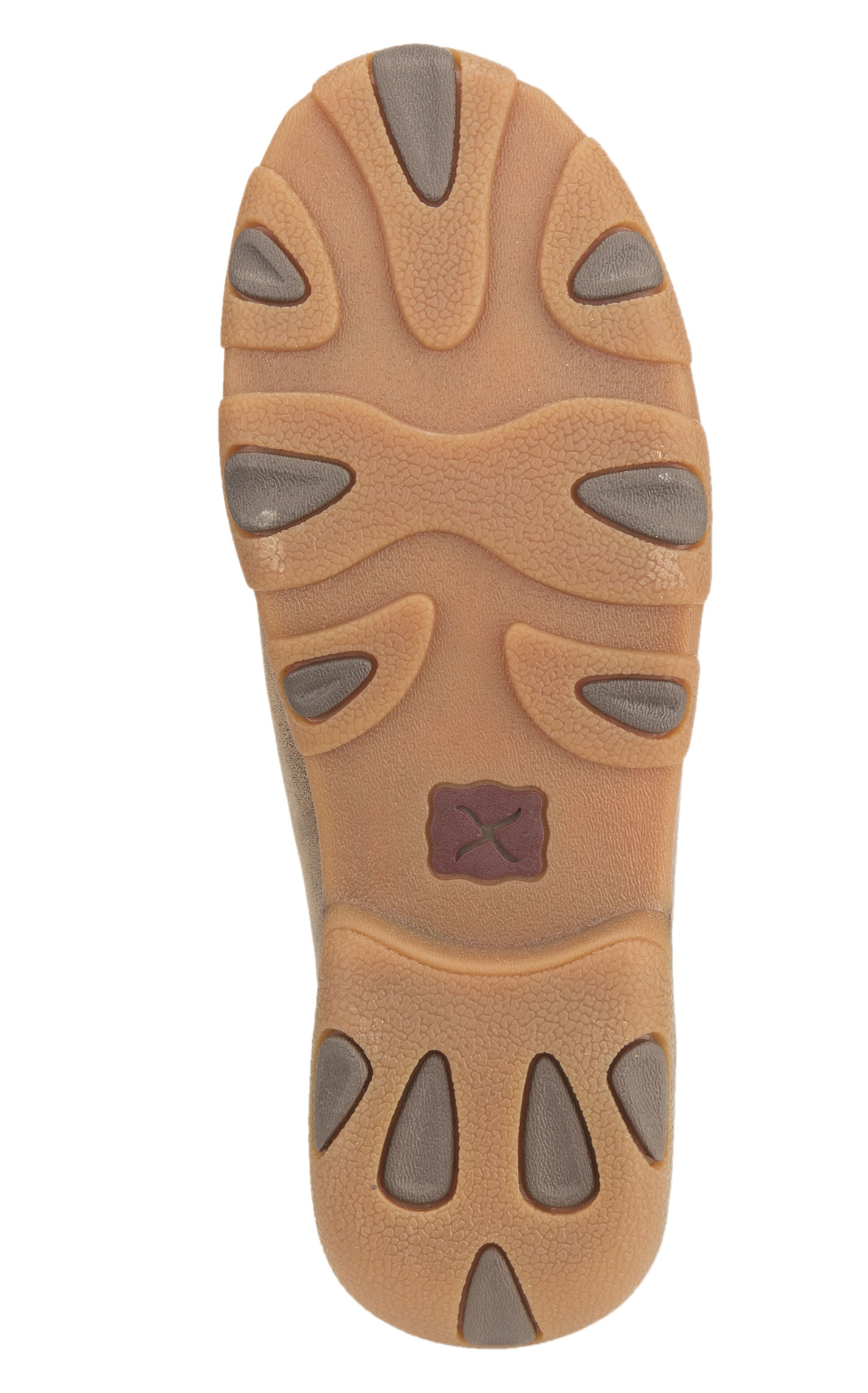 Twisted X Women's Brown with Tan Basketweave Driving Moccasin Casual Shoes - Image 1