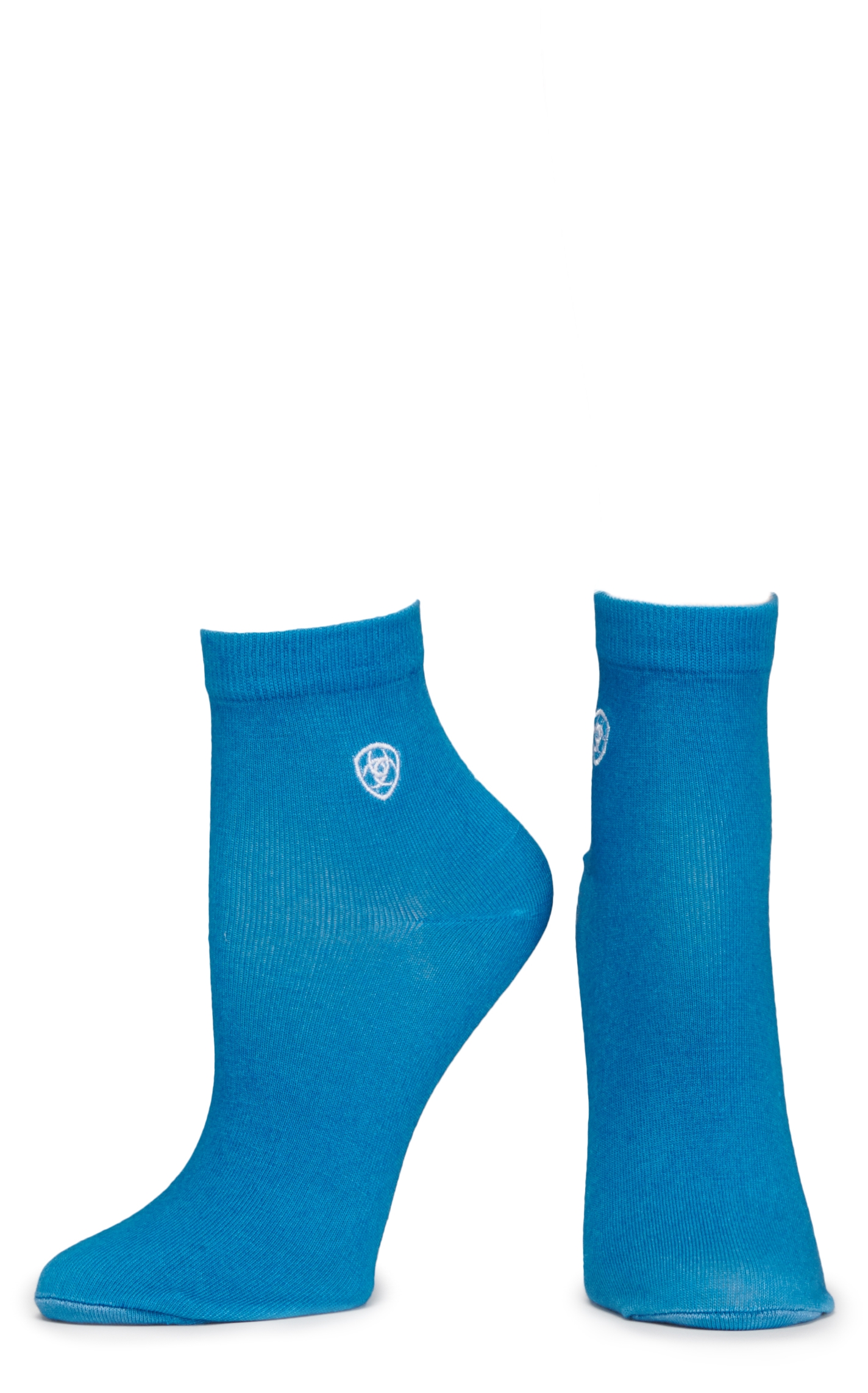 Ariat Women's Serape and Sky Blue 2-Pack Quarter Crew Socks - Image 1