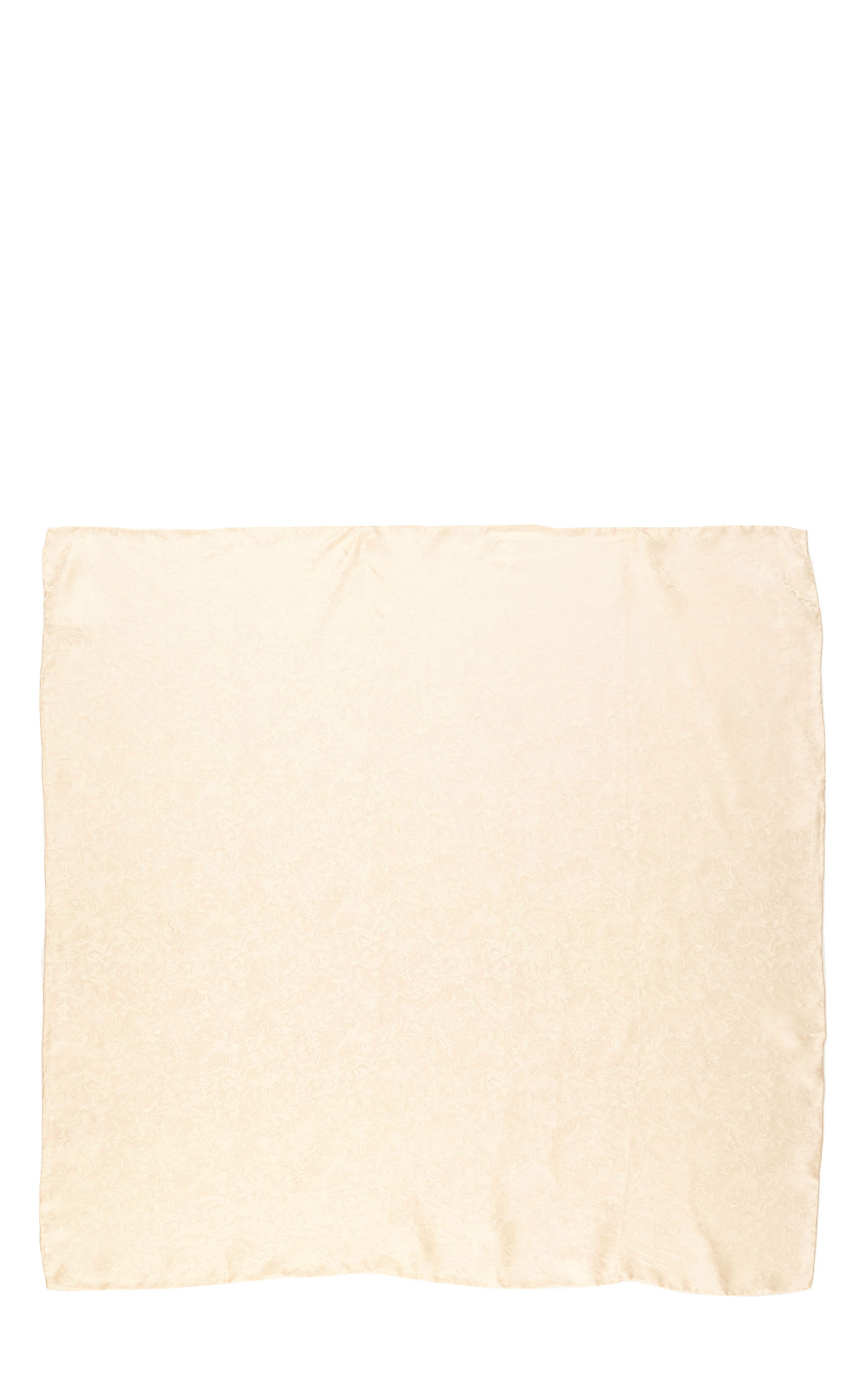 Wyoming Traders Women’s Ivory Floral Silk Scarf - Image 1