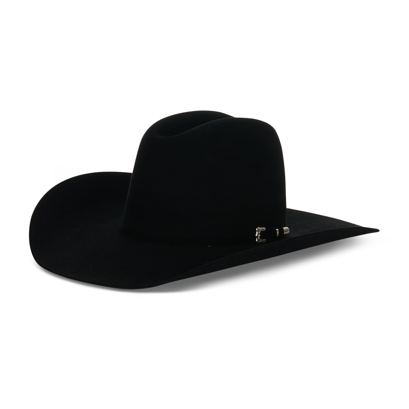 Resistol Black Gold 20X Black Cattleman's Crown Felt Cowboy Hat - Image 1